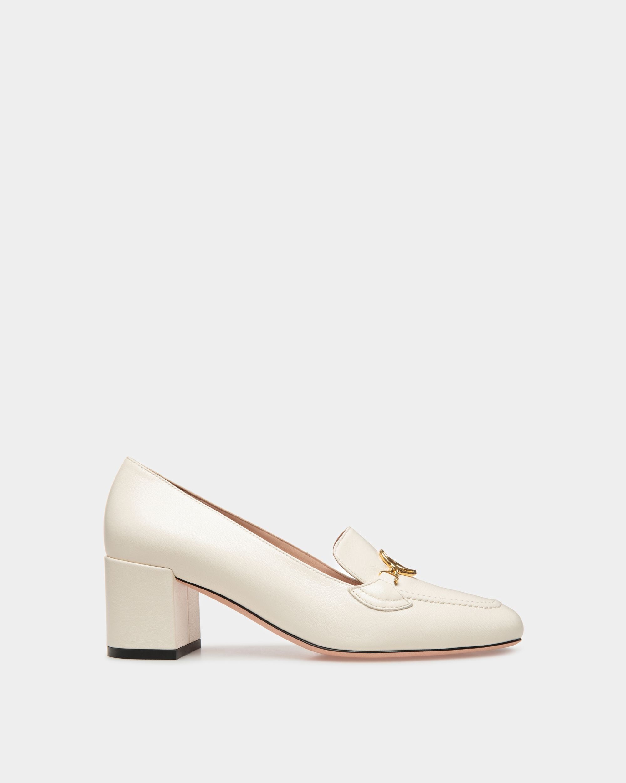 Obrien Pumps In Bone Leather - Women's - Bally - 01