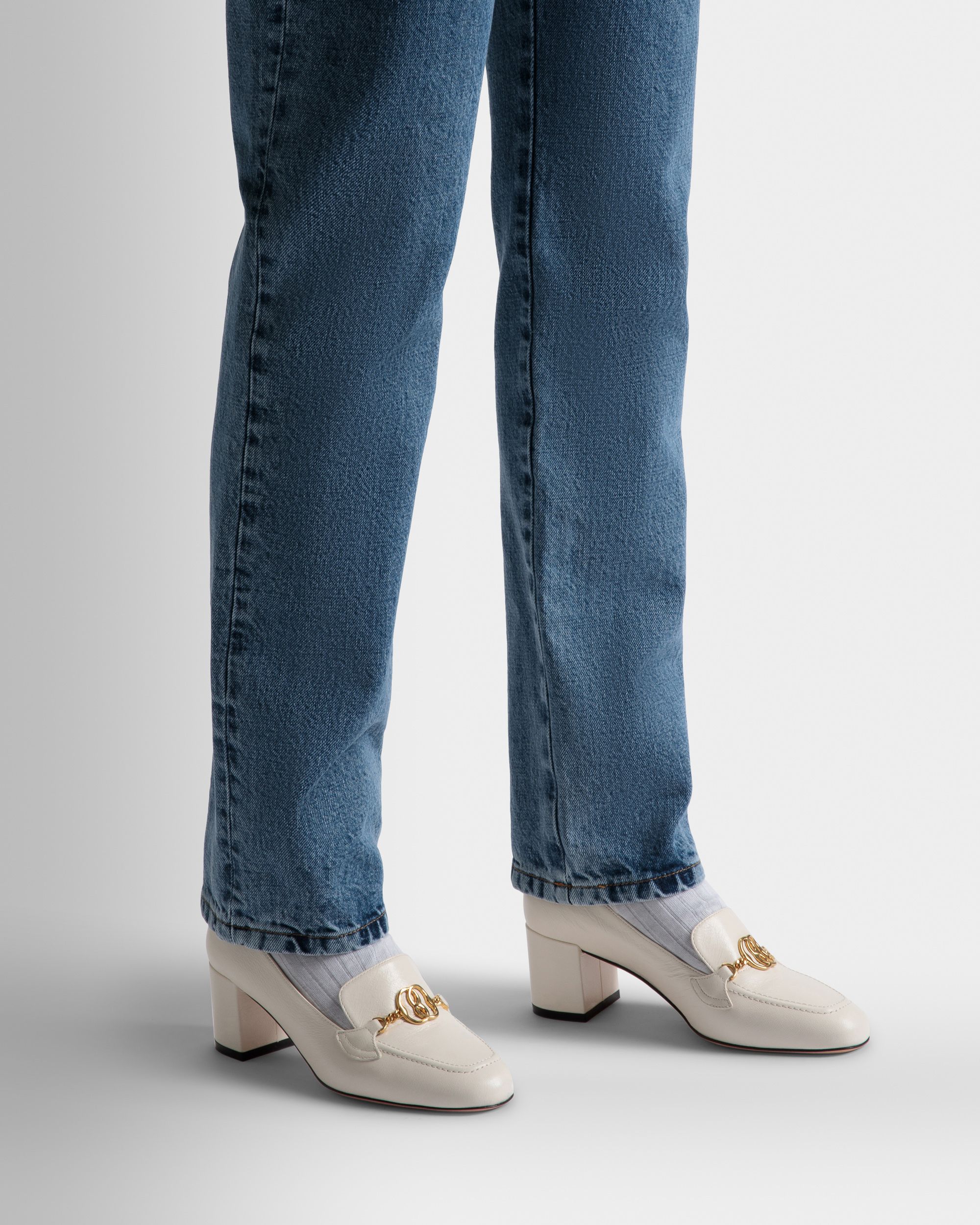 Obrien Pumps In Bone Leather - Women's - Bally - 02