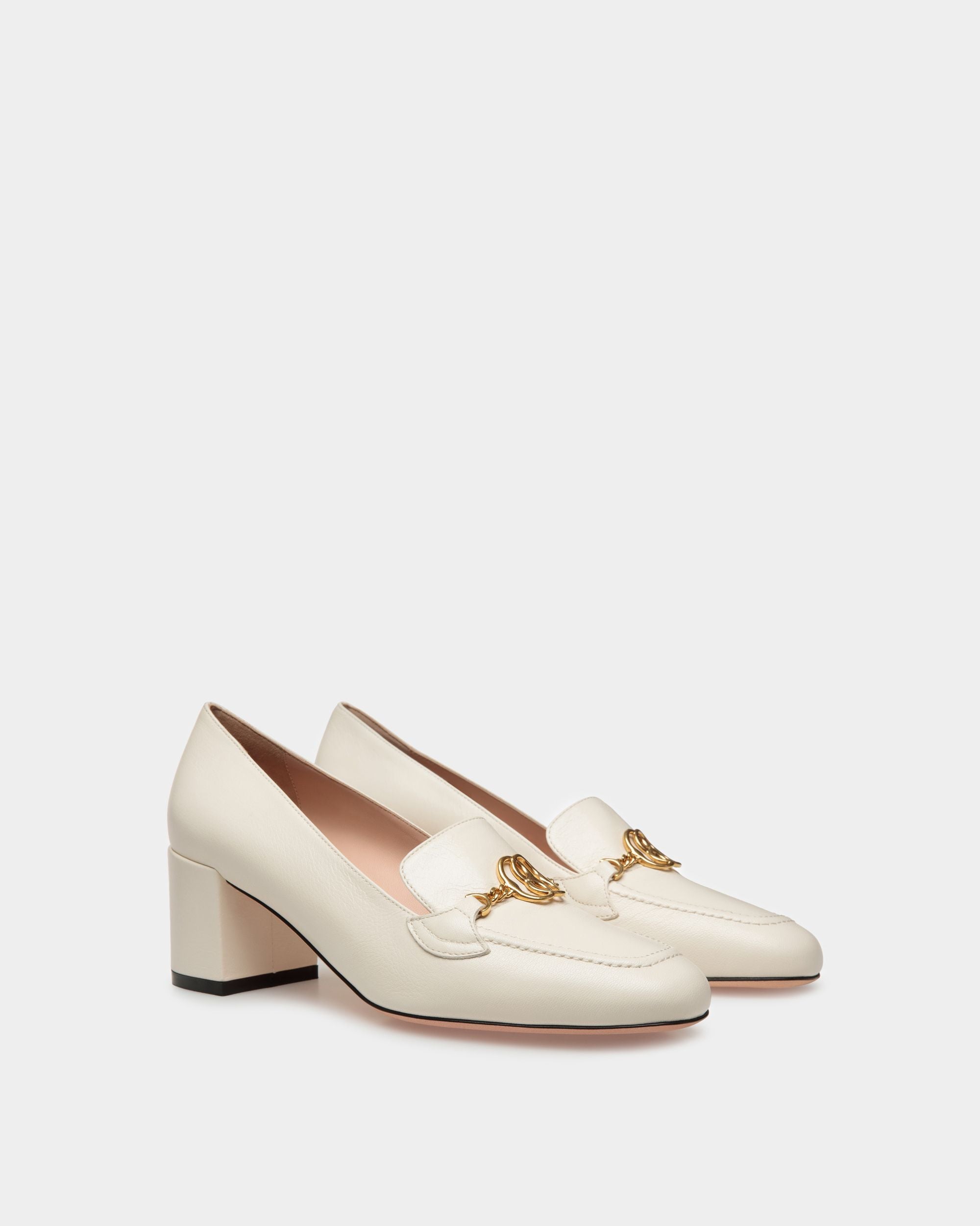 Obrien Pumps In Bone Leather - Women's - Bally - 03