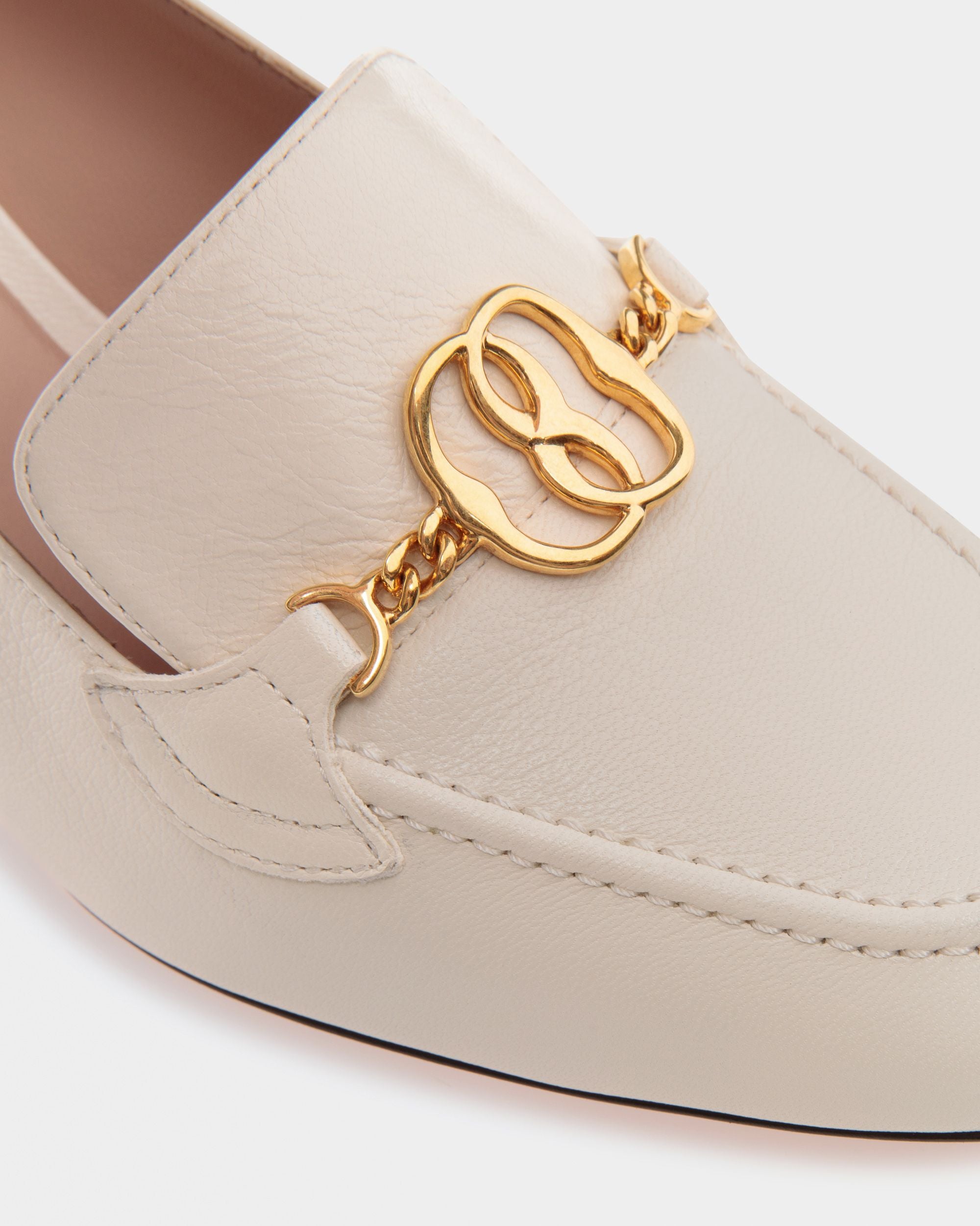 Obrien Pumps In Bone Leather - Women's - Bally - 05