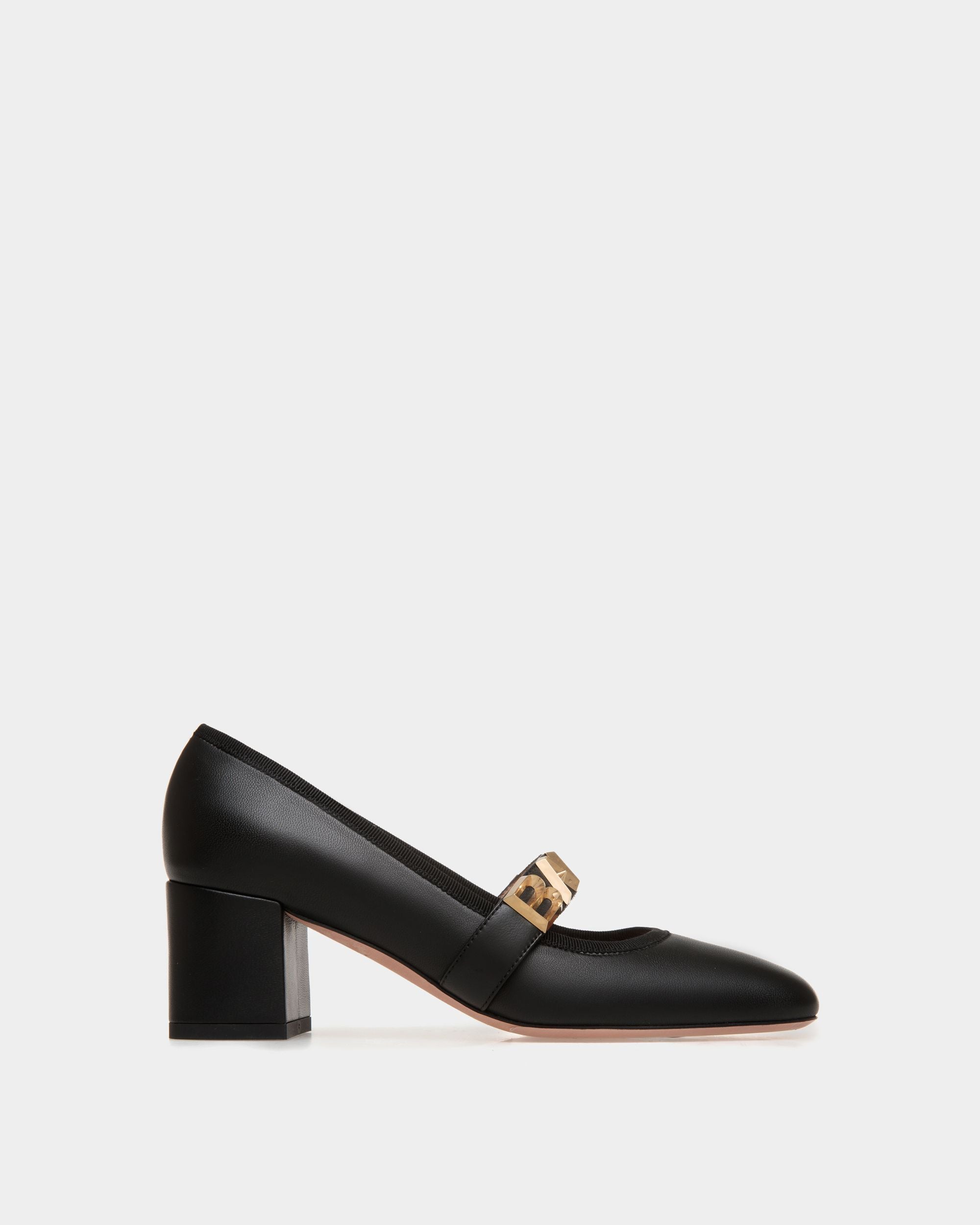 Décolleté Bally Spell In Pelle Nera - Donna - Bally - 01