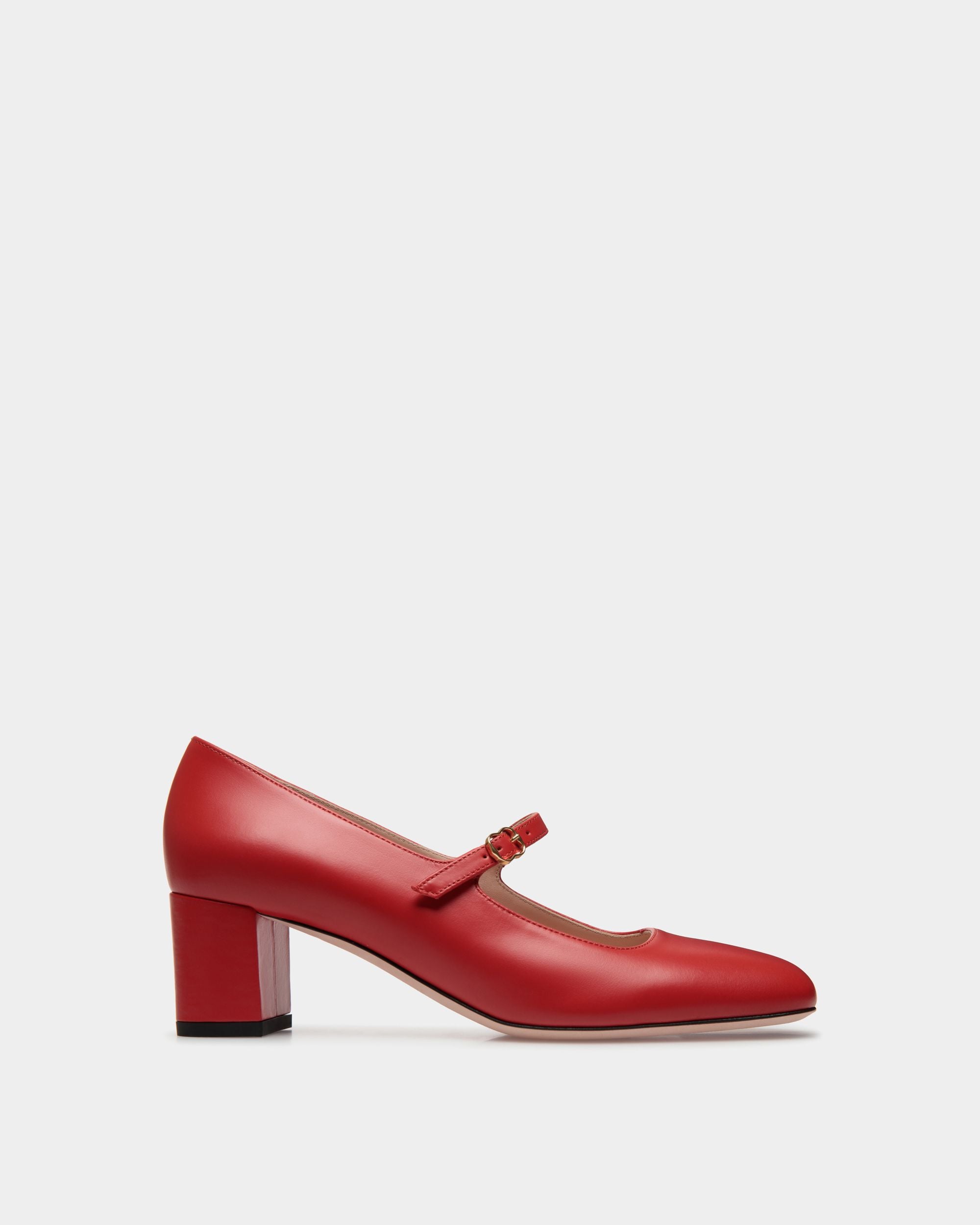 Ballyrina Mary-Jane Pumps Aus Leder In Candy Red - Damen - Bally - 01