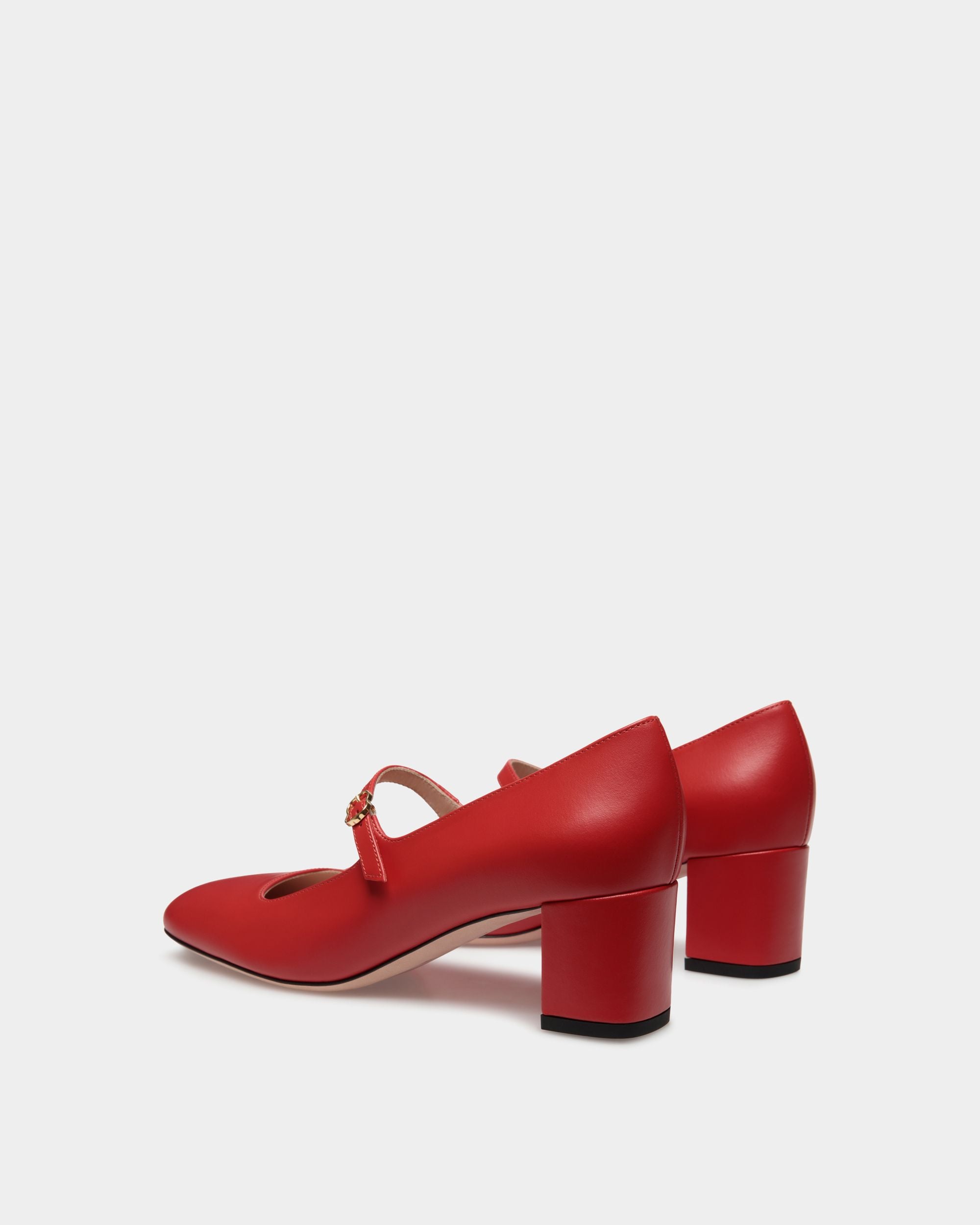 Ballyrina Mary-Jane Pumps Aus Leder In Candy Red - Damen - Bally - 04