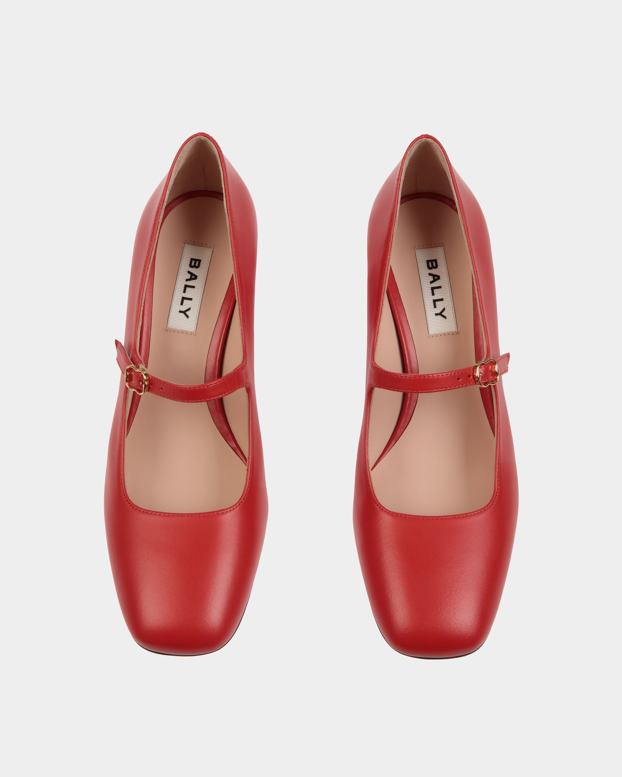 Ballyrina Mary-Jane Pumps Aus Leder In Candy Red - Damen - Bally - 05