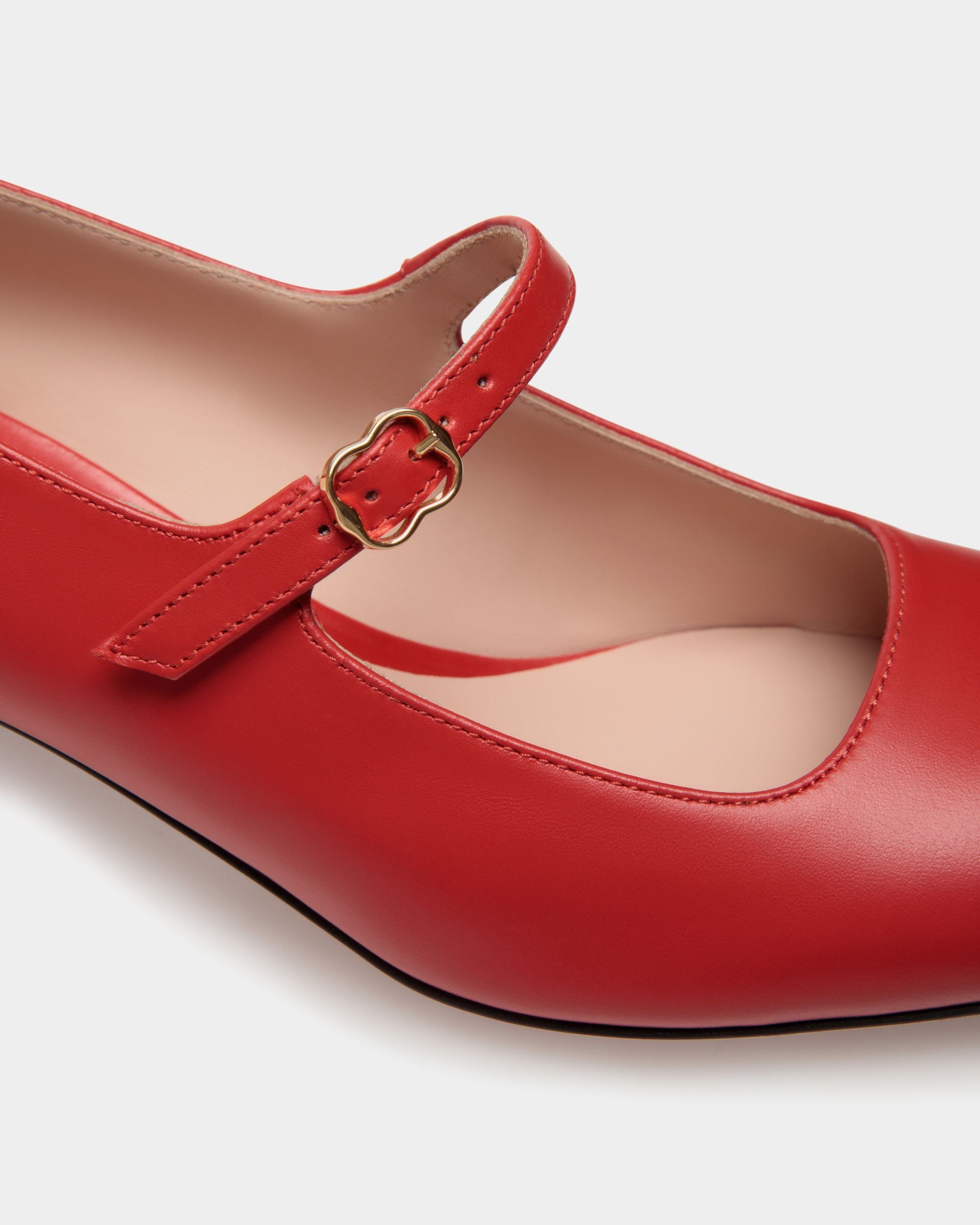 Ballyrina Mary-Jane Pumps Aus Leder In Candy Red - Damen - Bally - 06