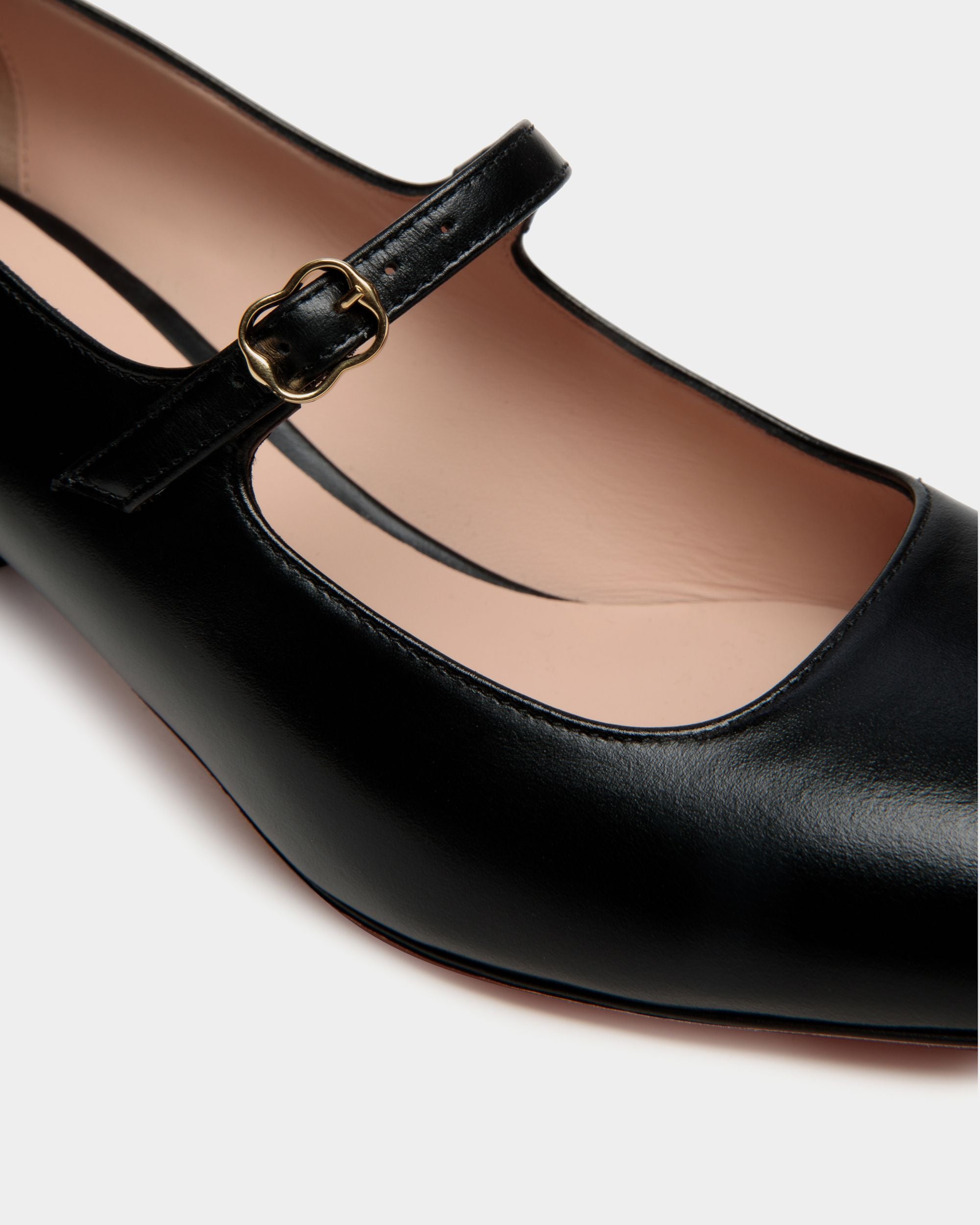 Décolleté Mary Jane Ballyrina In Pelle Nera - Donna - Bally - 04