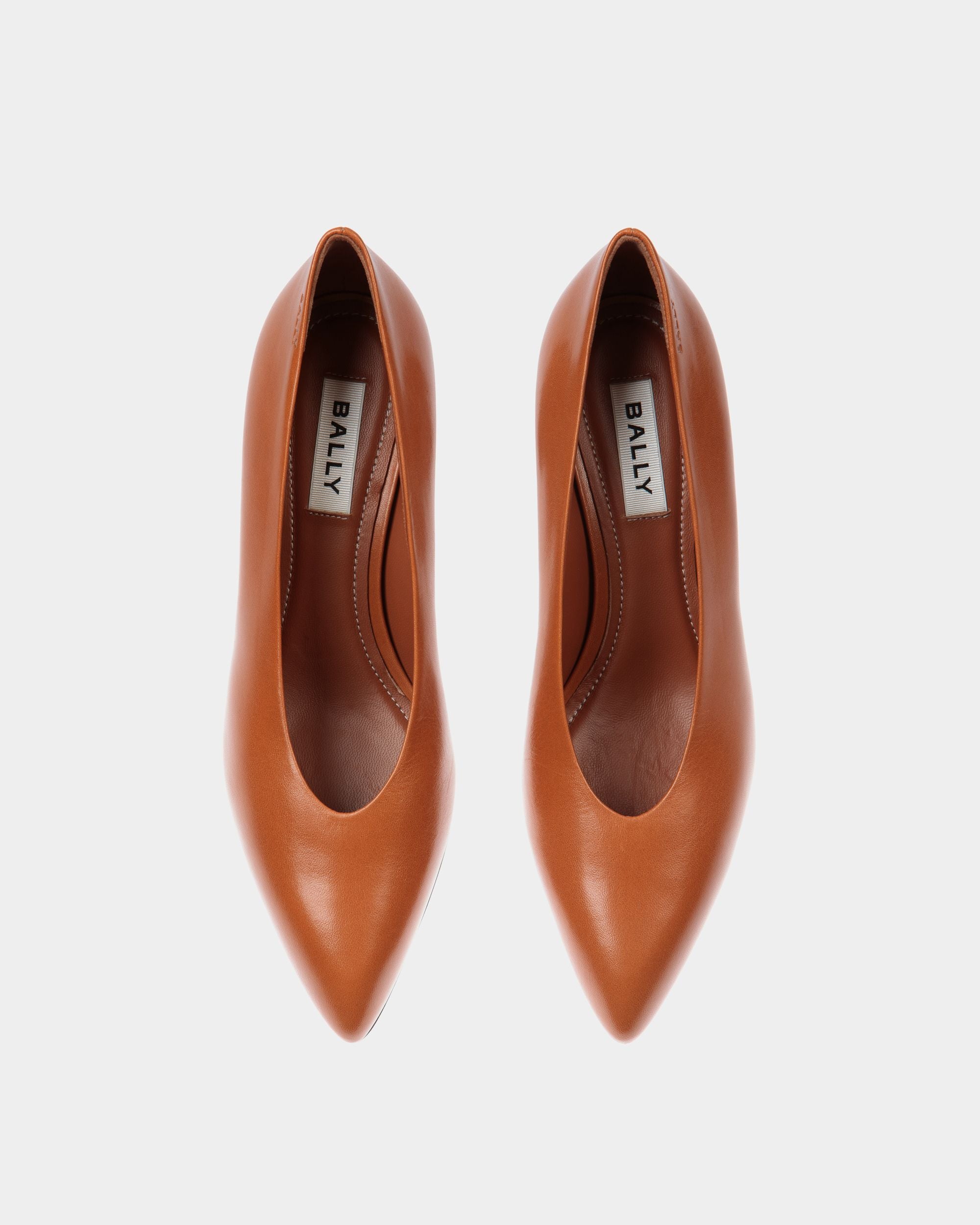 Alva Pump in Brown Leather - Women's - Bally - 05