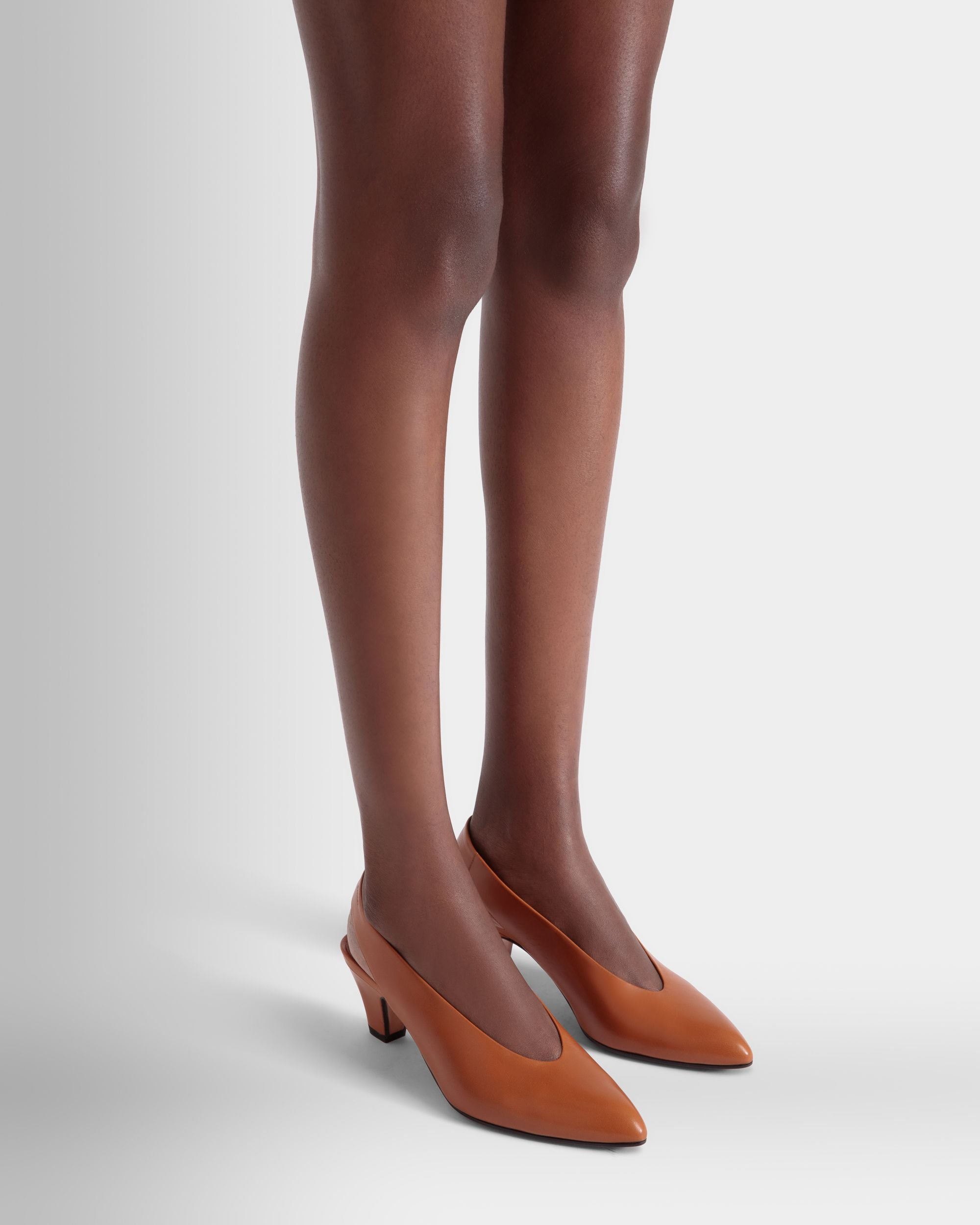 Décolleté Alva In Pelle Marrone - Donna - Bally - 02