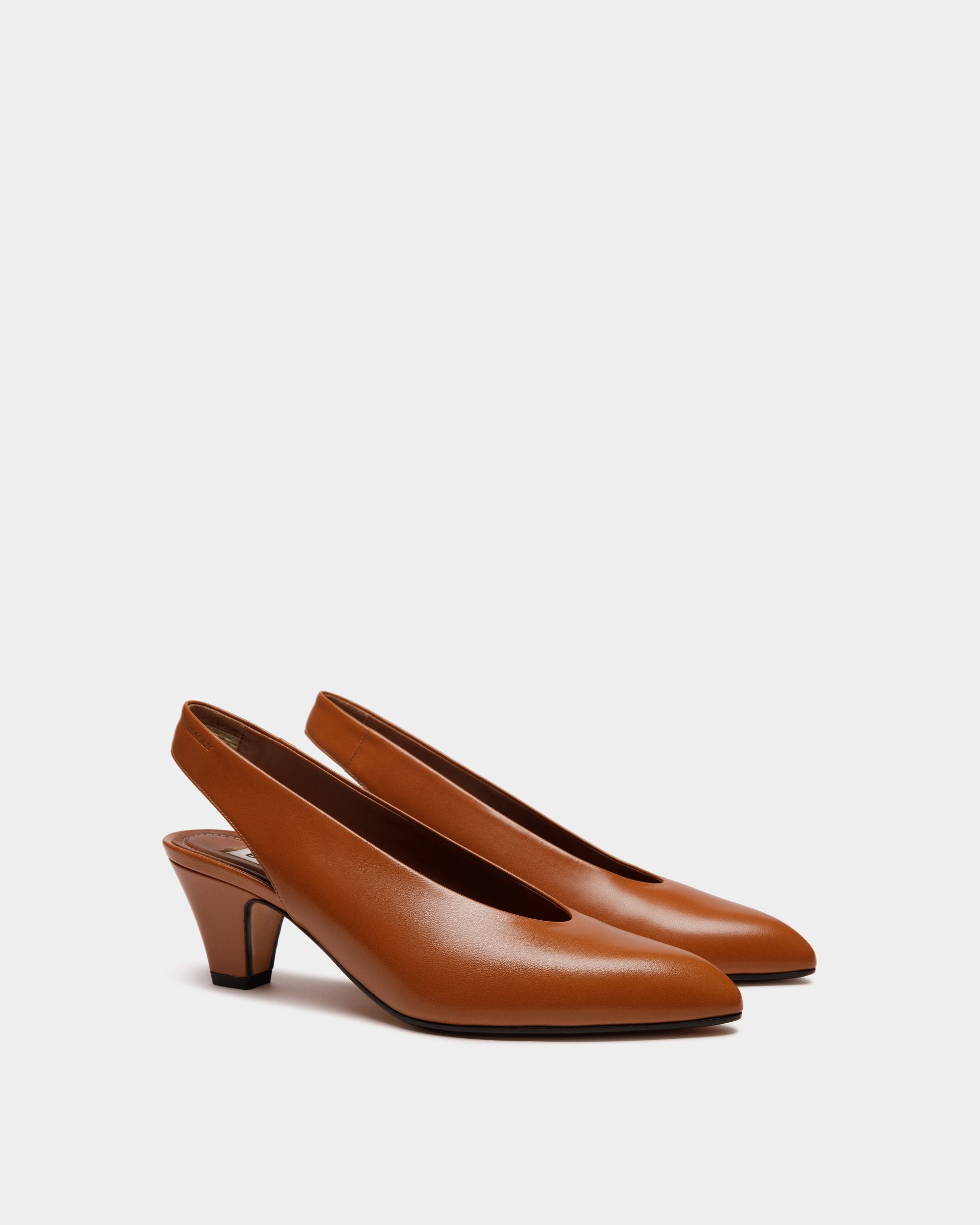 Décolleté Alva In Pelle Marrone - Donna - Bally - 03