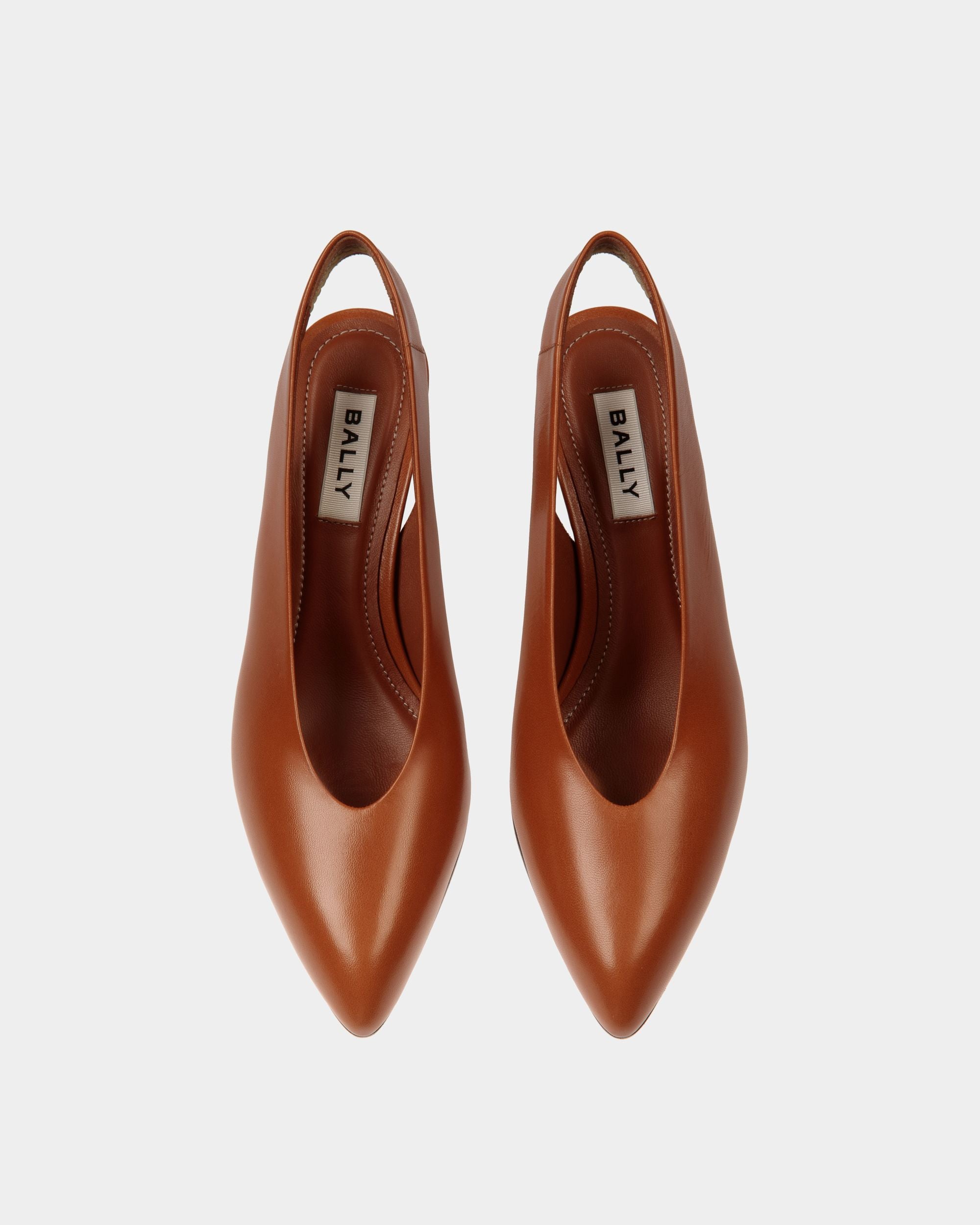 Décolleté Alva In Pelle Marrone - Donna - Bally - 05