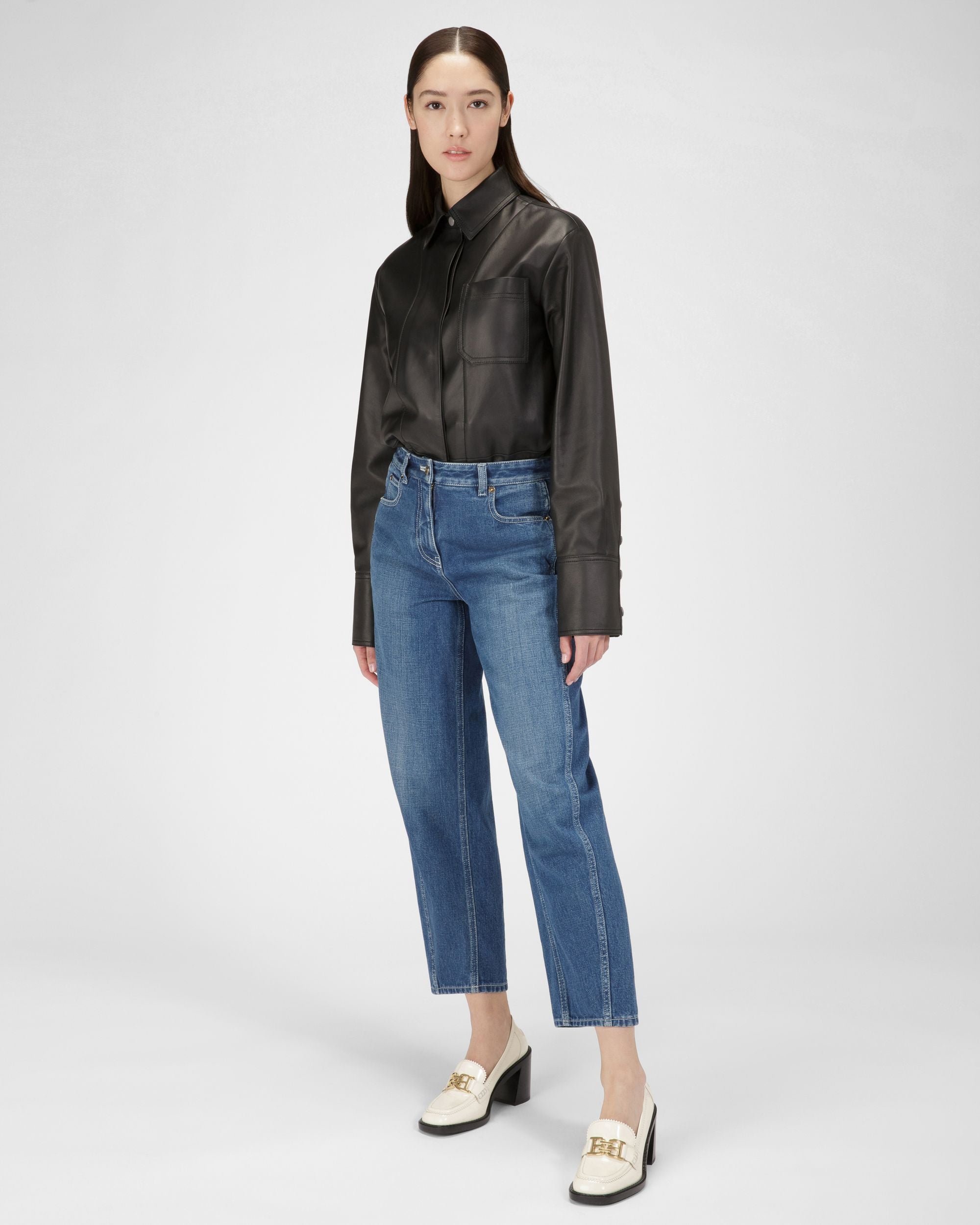 Ellyane Décolleté In Pelle Avorio - Donna - Bally - 02