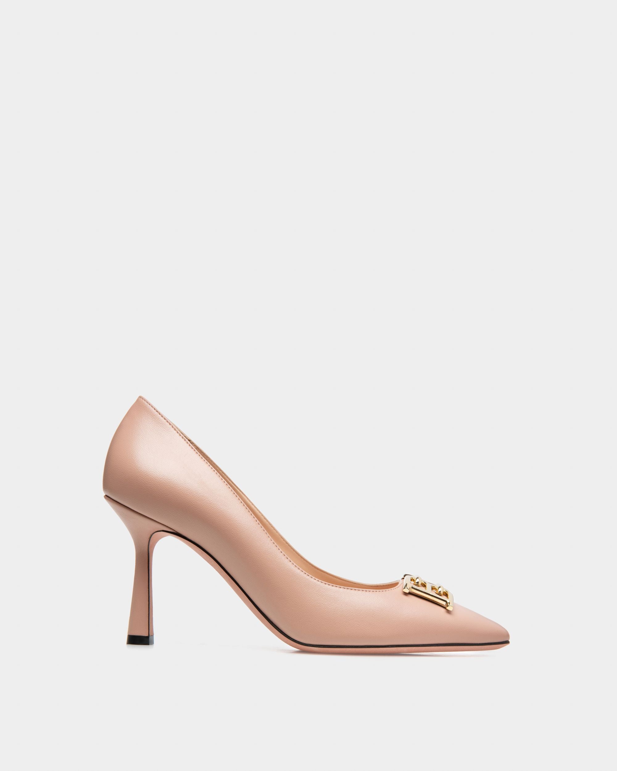 Evanca Pumps Aus Blassrosa Leder - Damen - Bally - 01