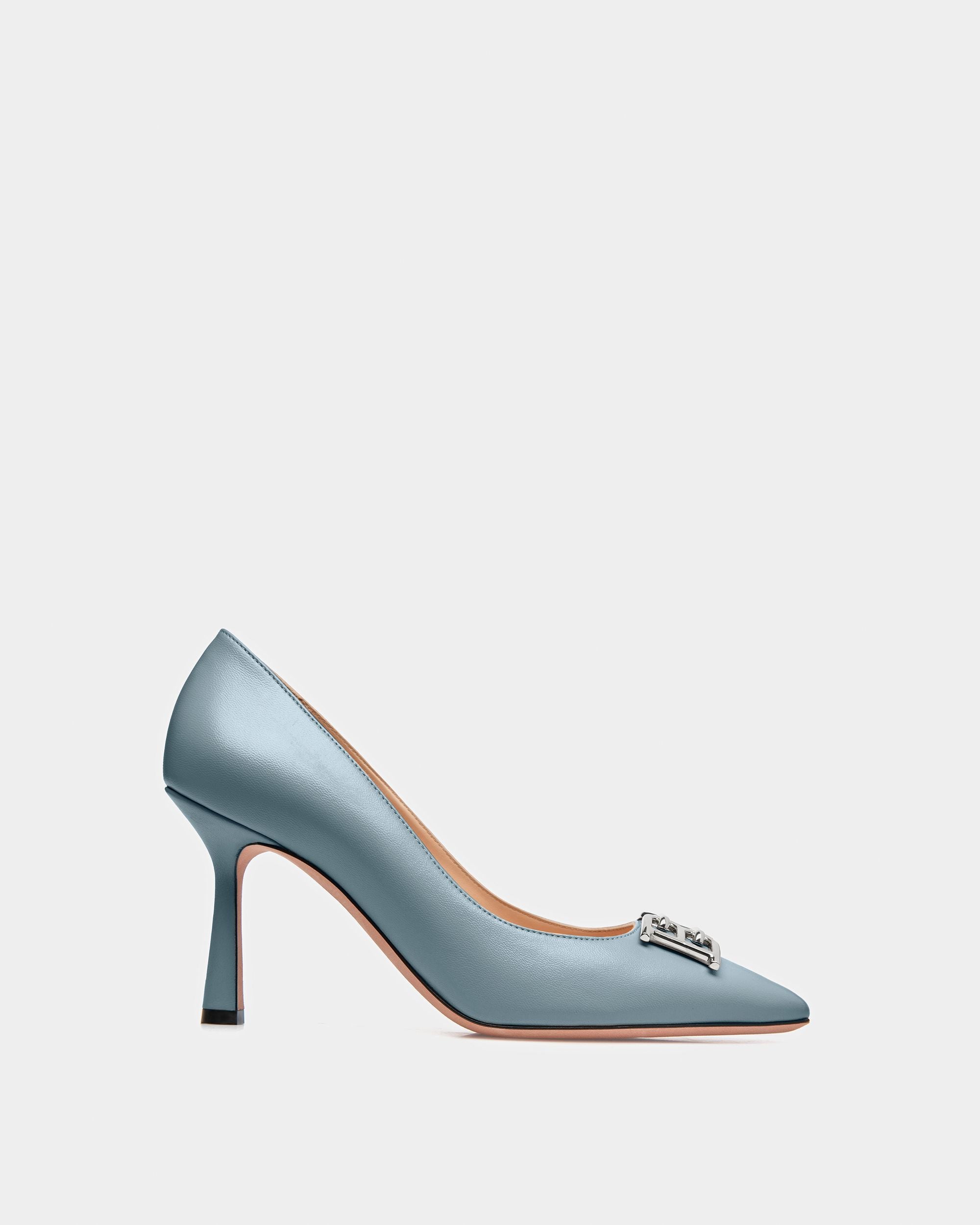 Evanca Décolleté In Pelle Azzurra - Donna - Bally - 01