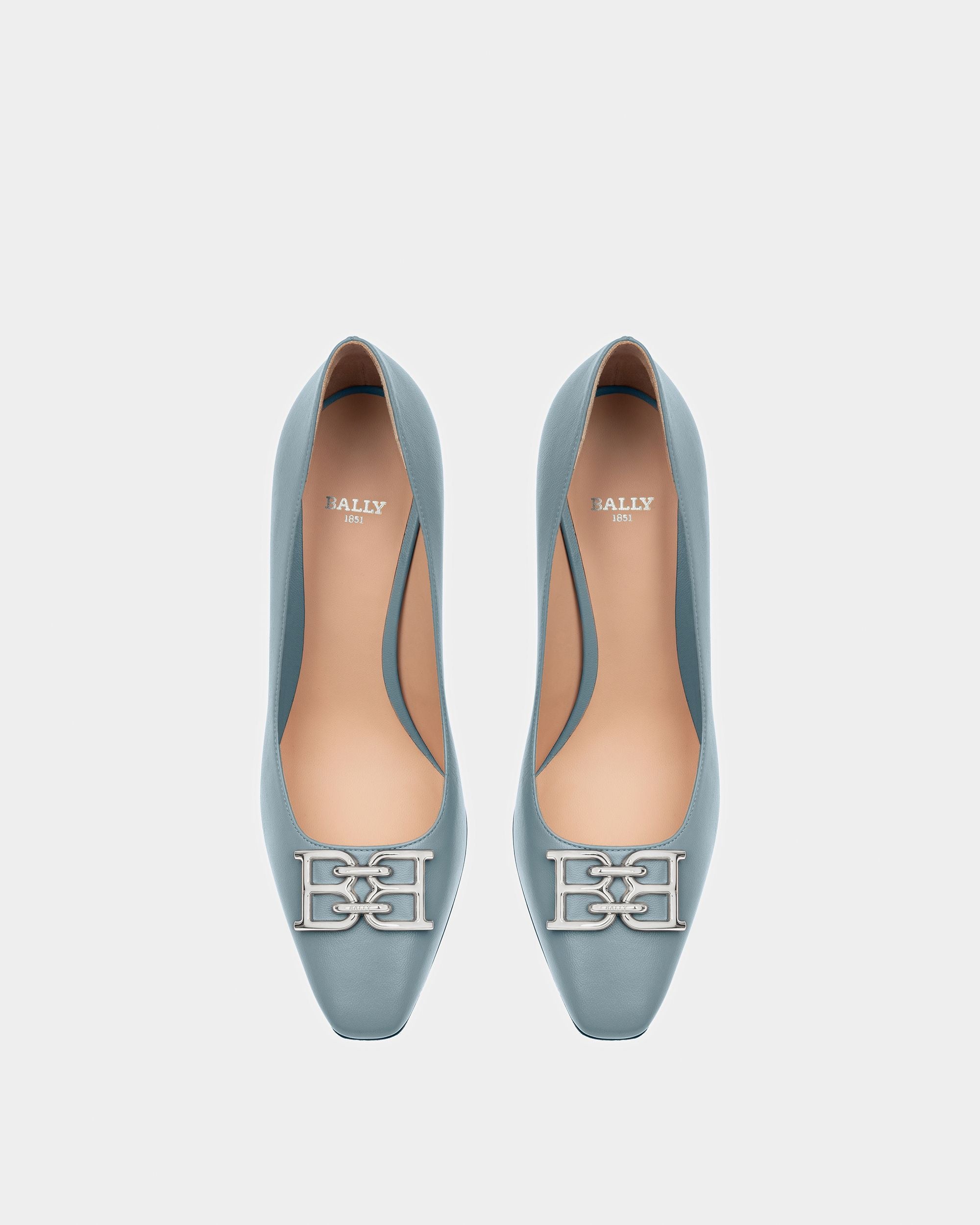 Evanca Décolleté In Pelle Azzurra - Donna - Bally - 02