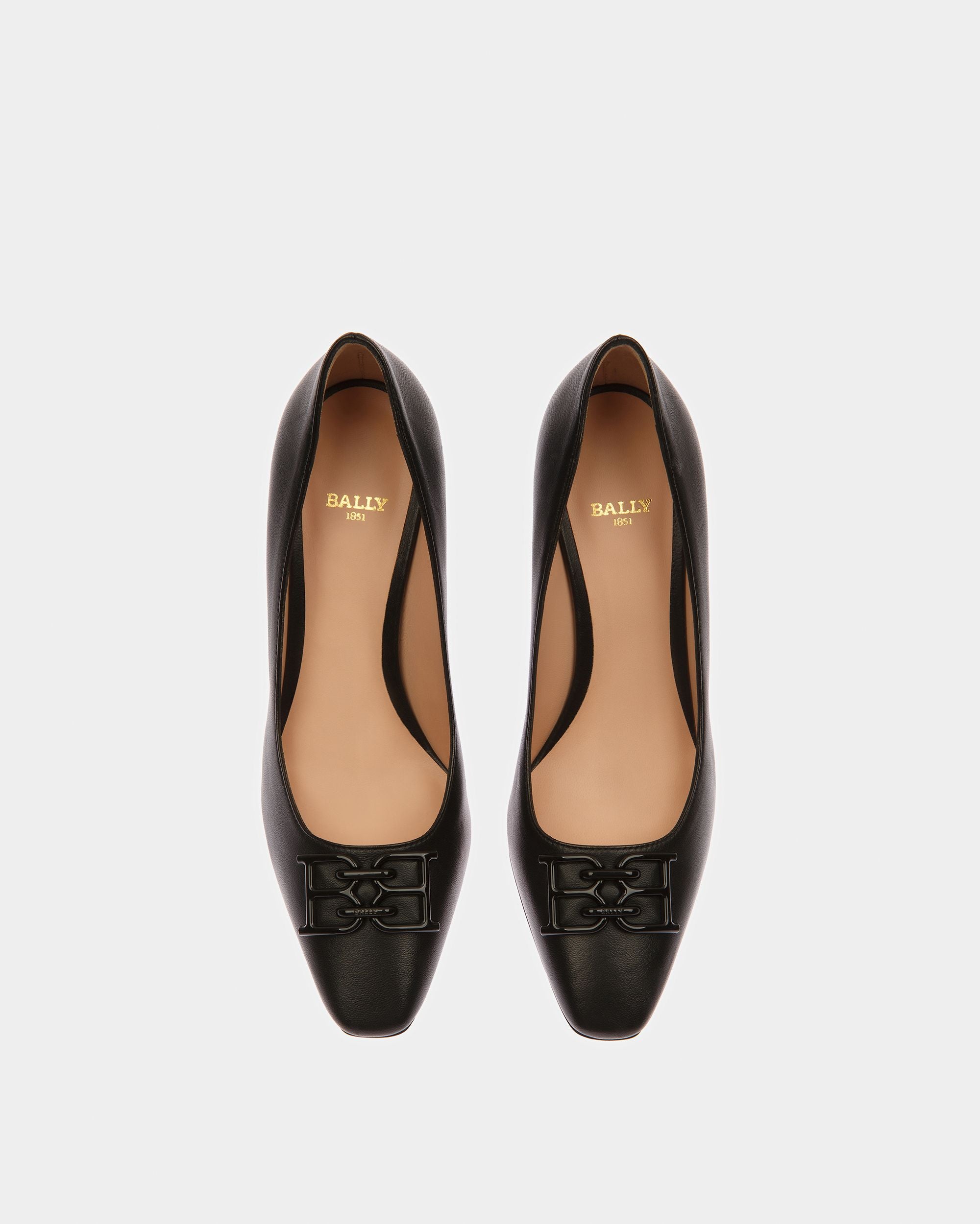 Evanca Décolleté In Pelle Nera - Donna - Bally - 02