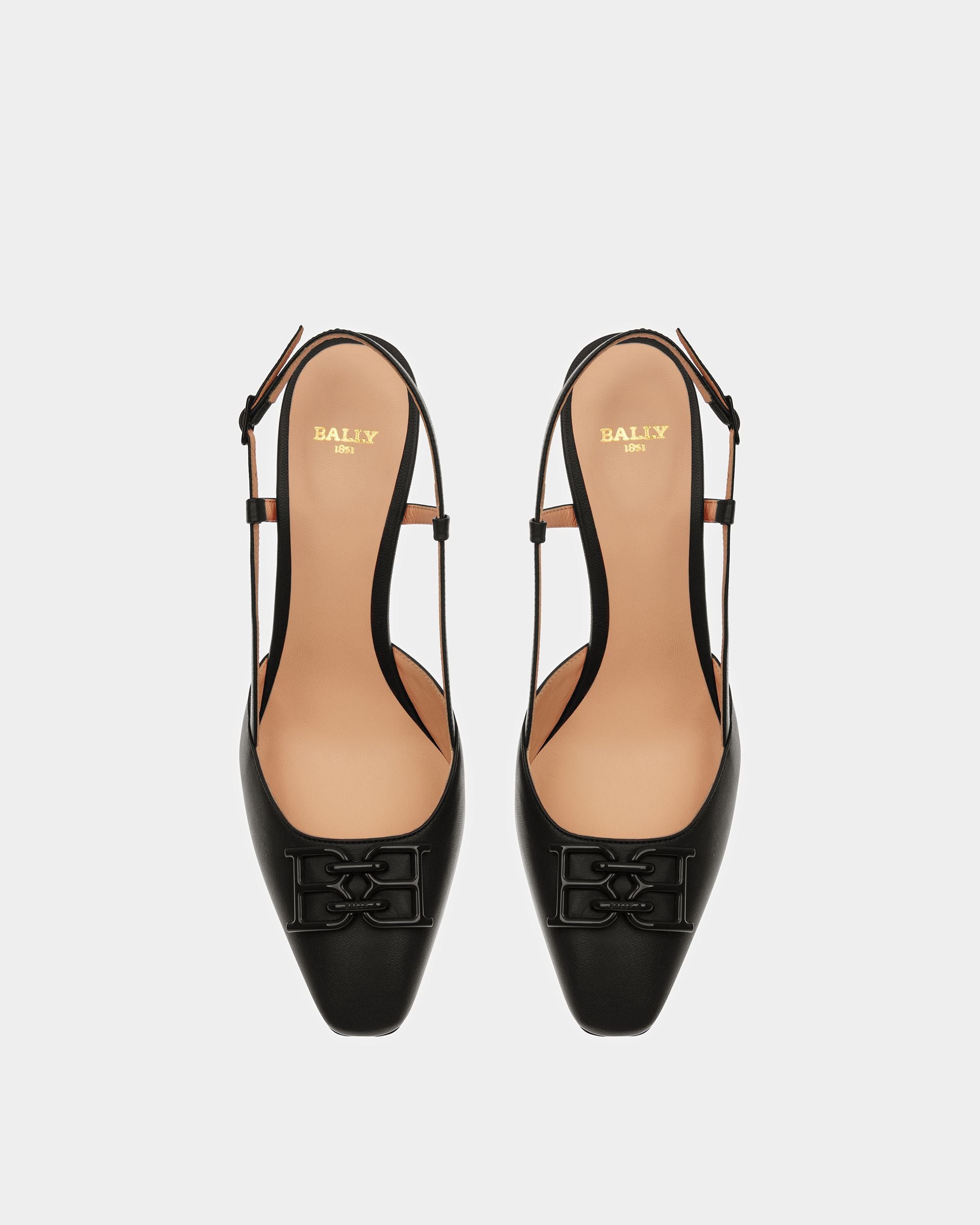 Eva Décolleté In Pelle Nera - Donna - Bally - 02