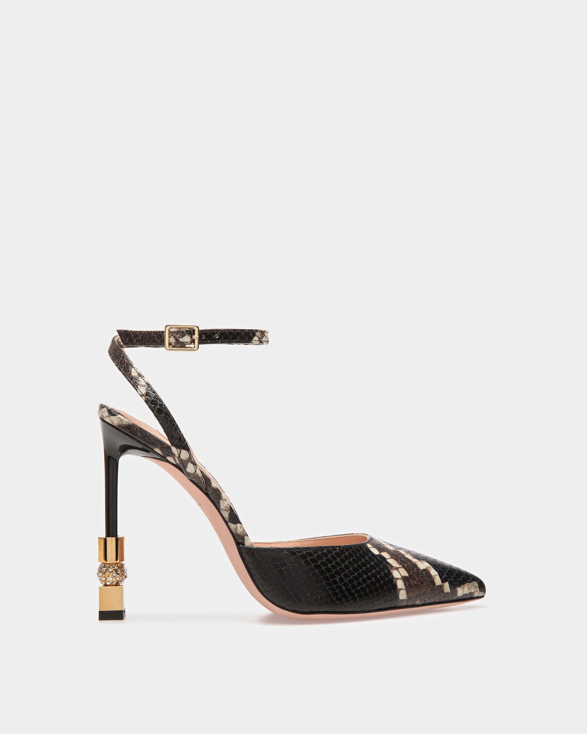 Block Riemchenpumps Mit Python-Print - Damen - Bally - 01