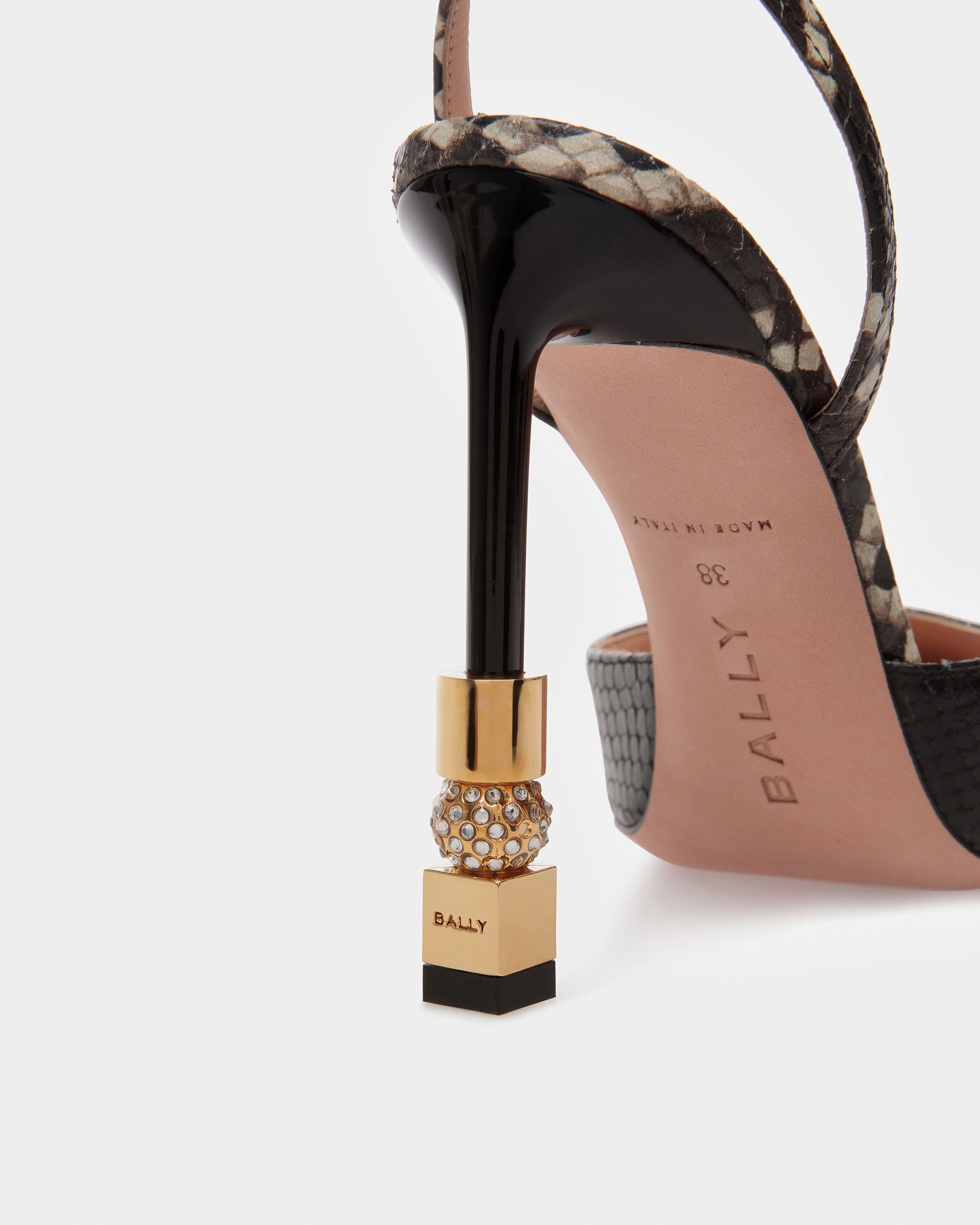 Block Riemchenpumps Mit Python-Print - Damen - Bally - 03