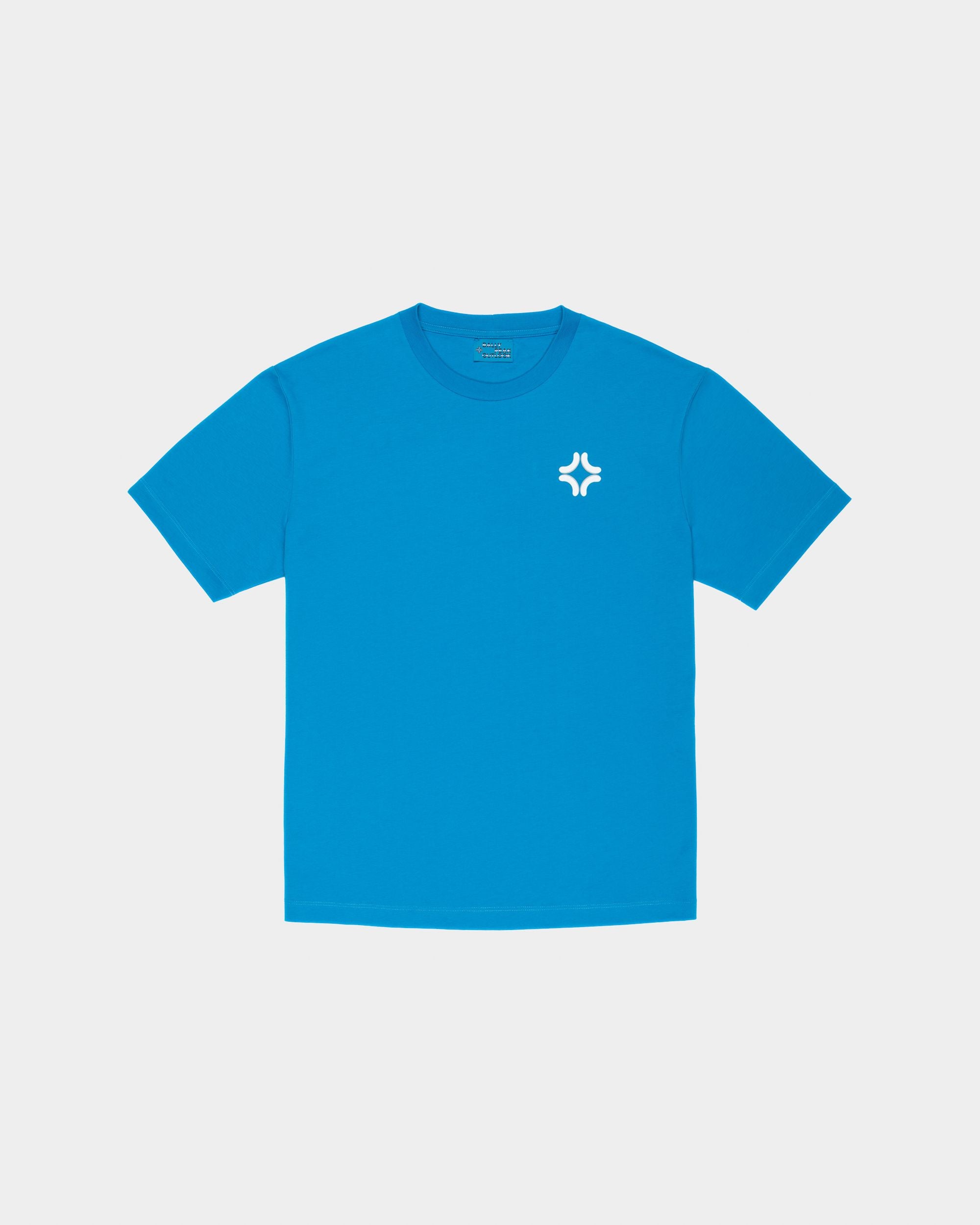 Blaues T-Shirt Aus Bio-Baumwolle - Damen - Bally - 01