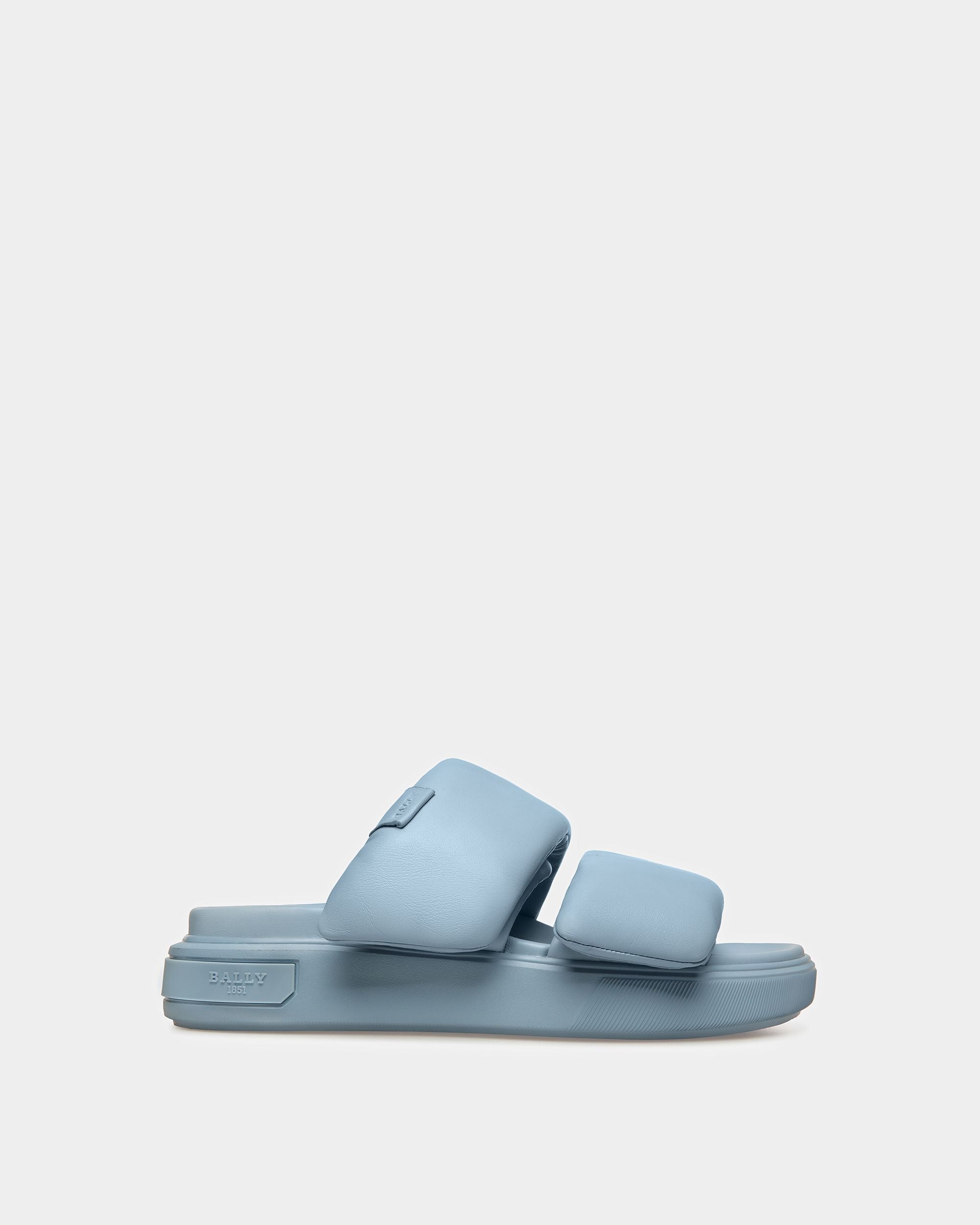 Joey-W Sandales En Cuir Bleu Clair - Femme - Bally - 01