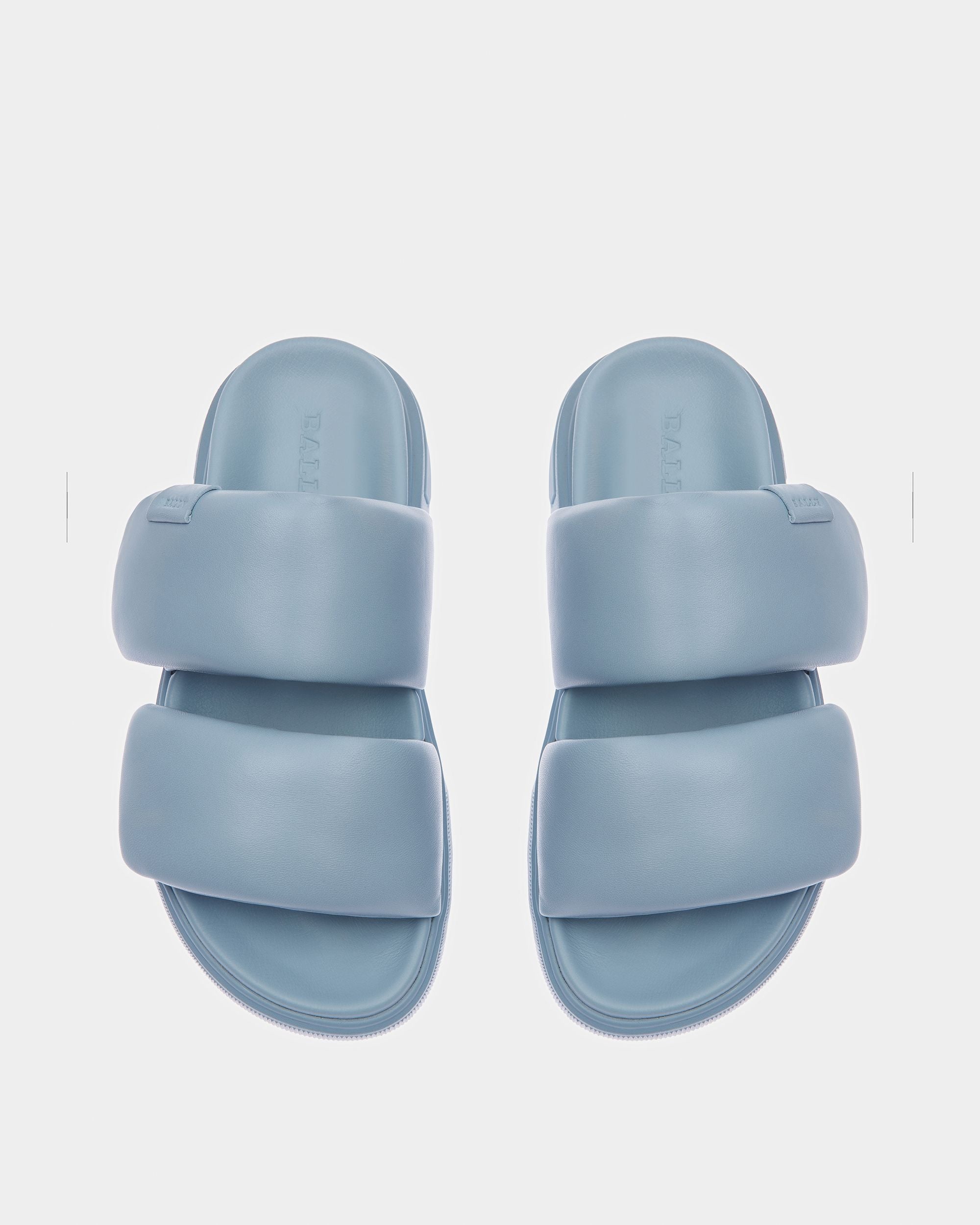 Joey-W Sandales En Cuir Bleu Clair - Femme - Bally - 02
