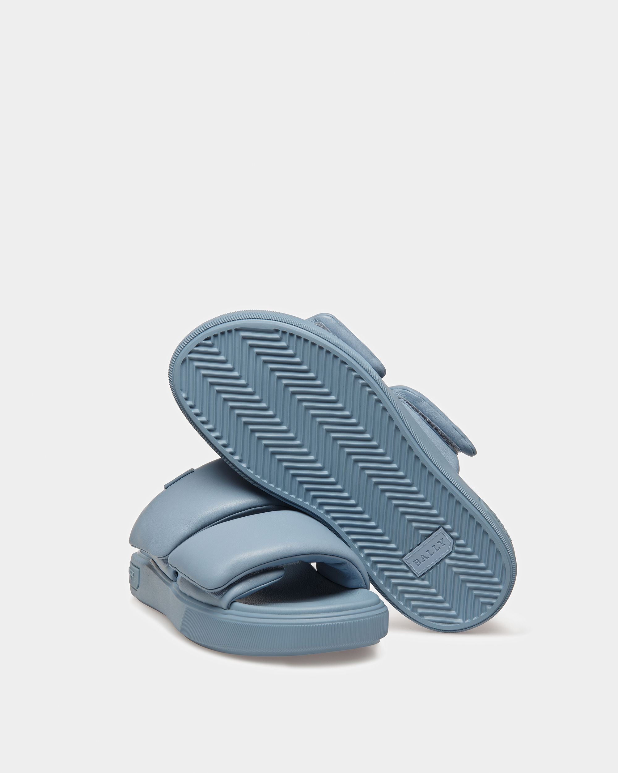 Joey-W Sandales En Cuir Bleu Clair - Femme - Bally - 05