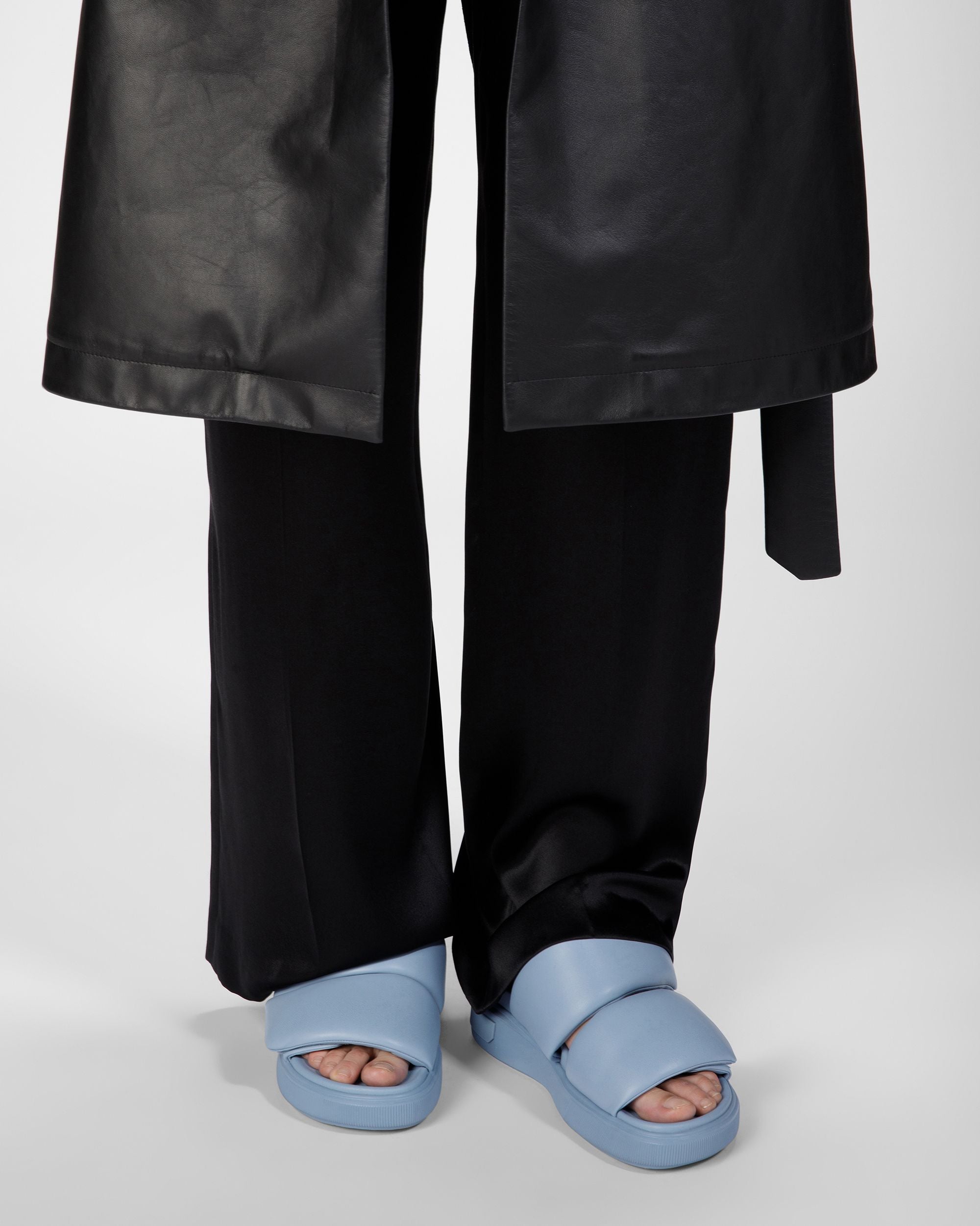 Joey-W Sandales En Cuir Bleu Clair - Femme - Bally - 07