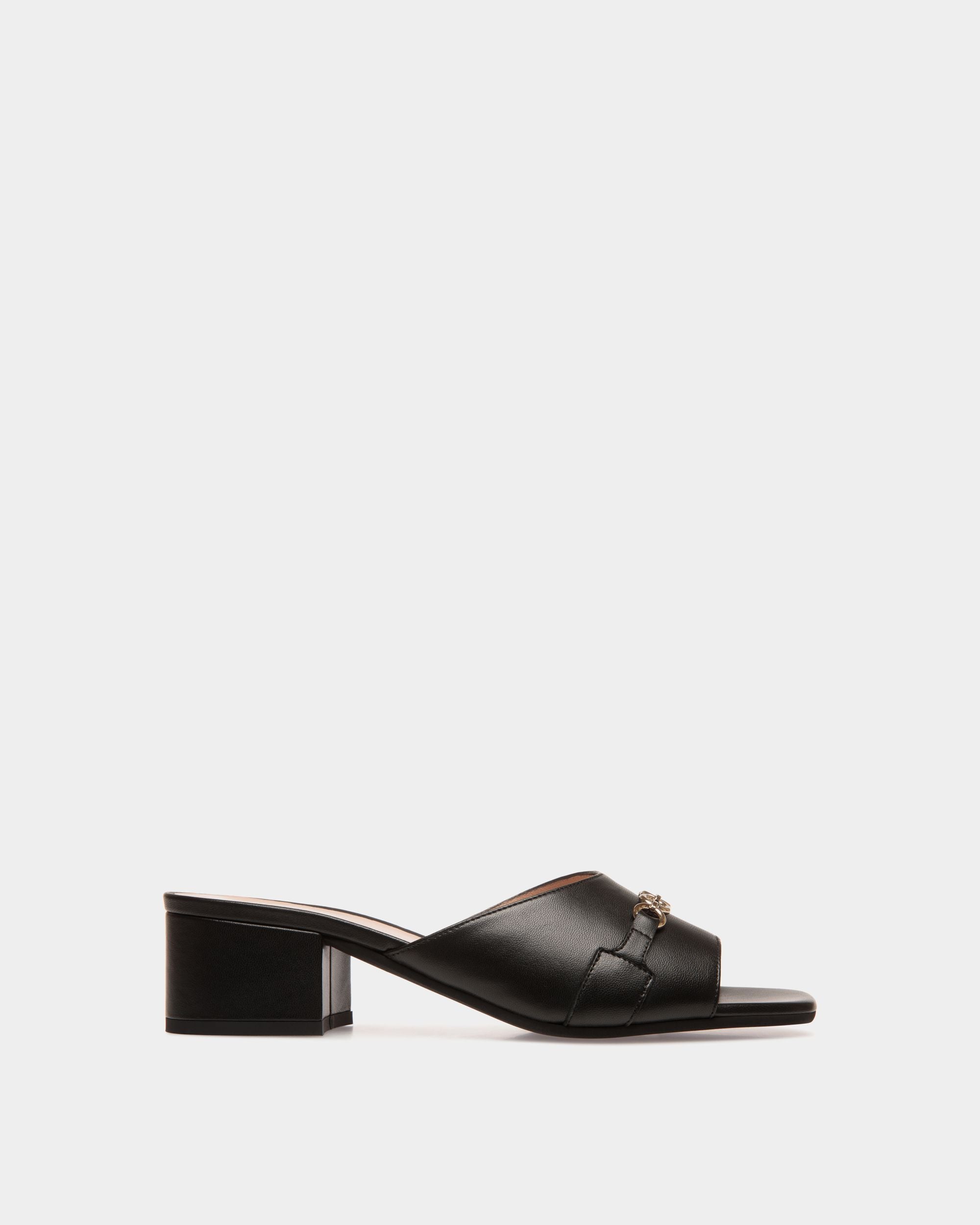 Sandals In Black Leather - Donna - Bally - 01