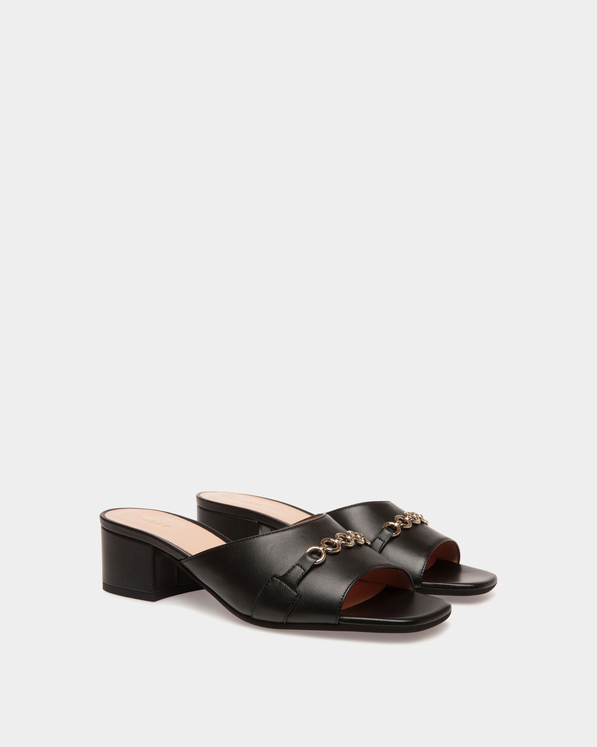 Sandals In Black Leather - Donna - Bally - 02