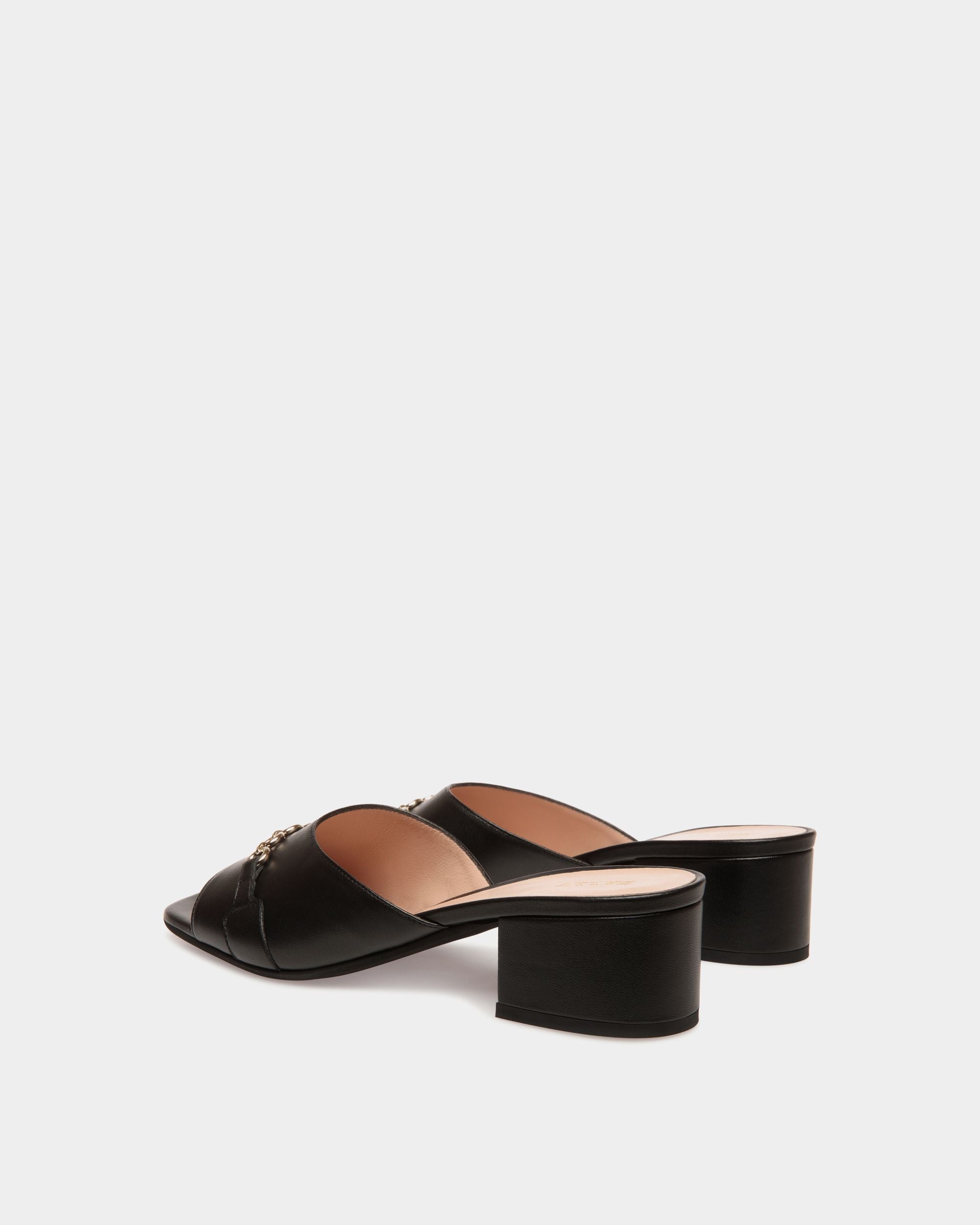 Sandals In Black Leather - Donna - Bally - 03