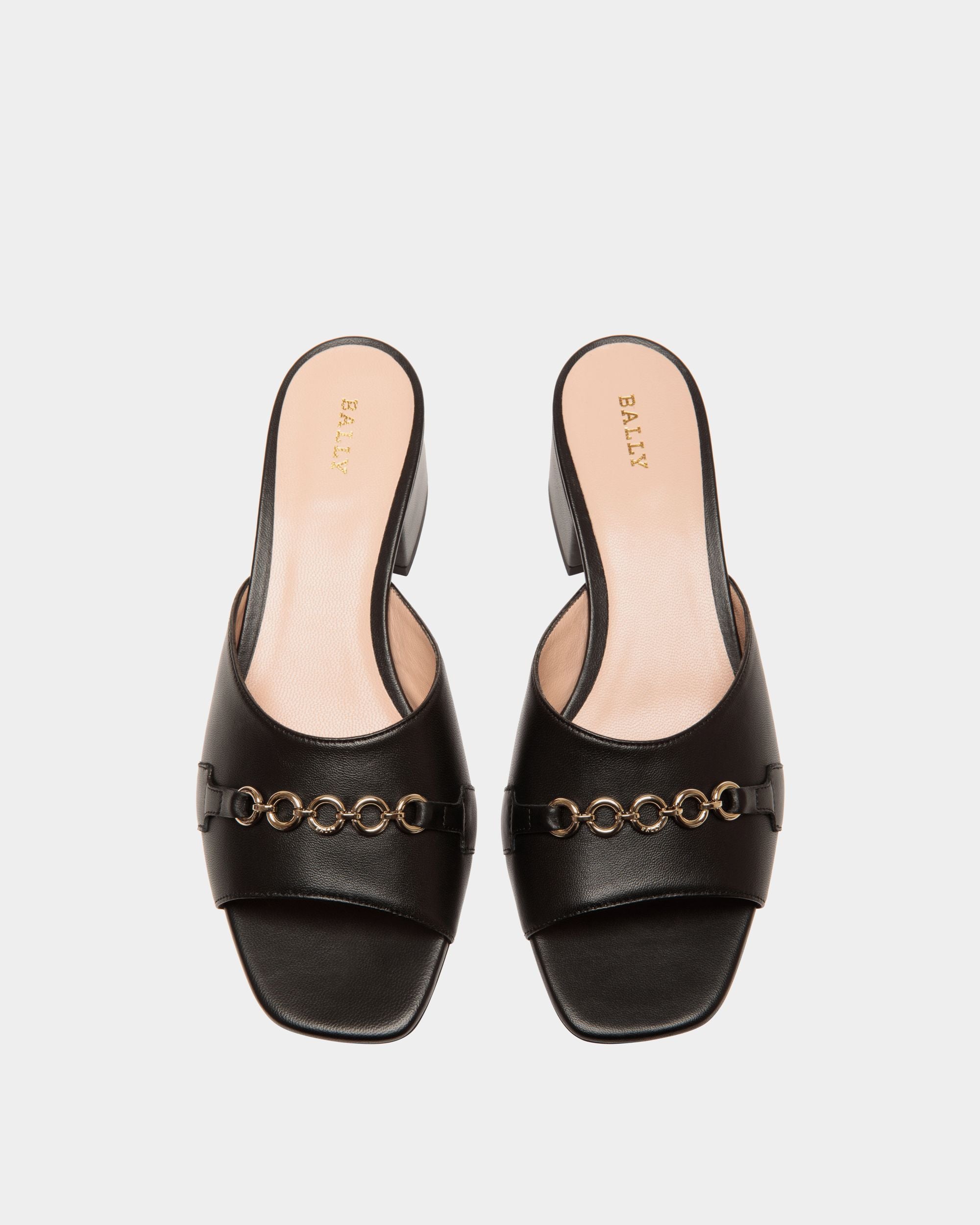 Sandals In Black Leather - Donna - Bally - 04