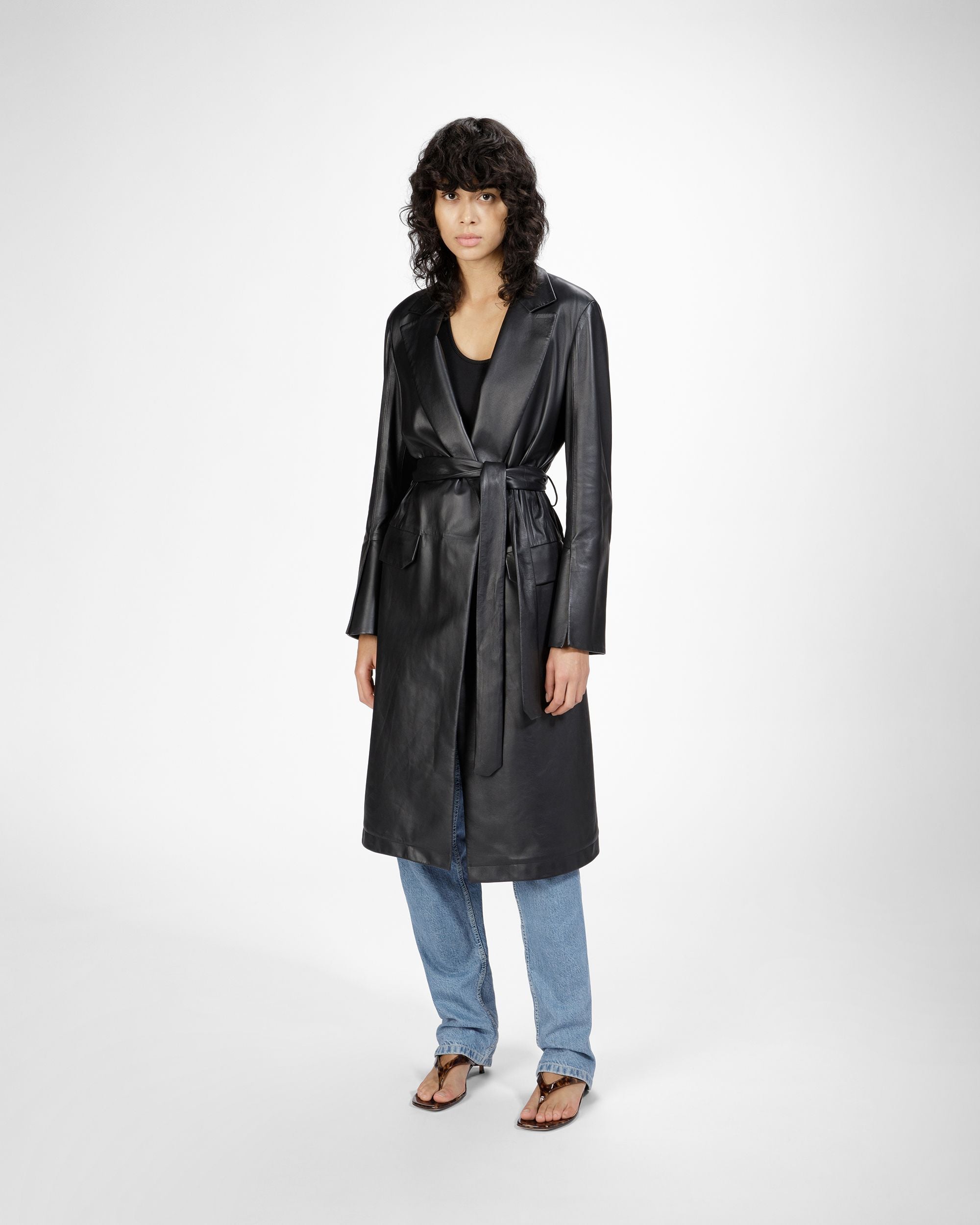 Nyna Ledersandale Aus Lackleder In Schildpattbraun - Damen - Bally - 03
