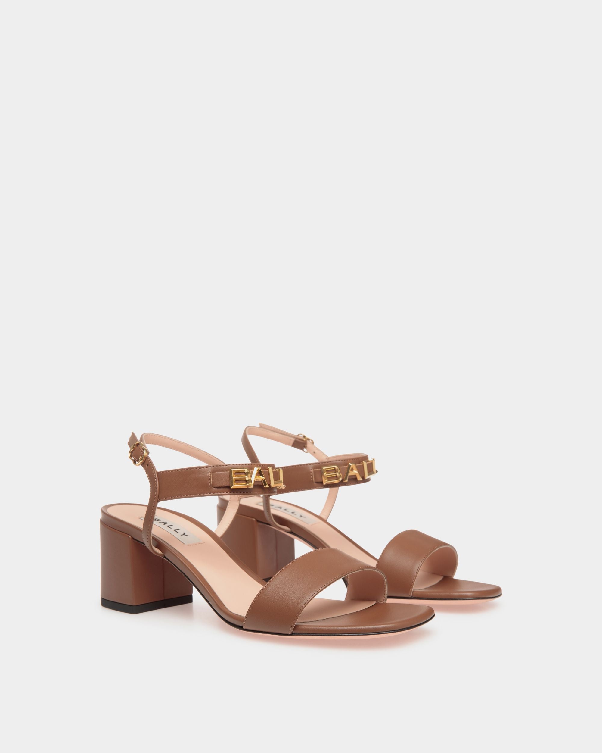 Bally Spell Heeled Sandal in Leather - Women's - Bally - 02