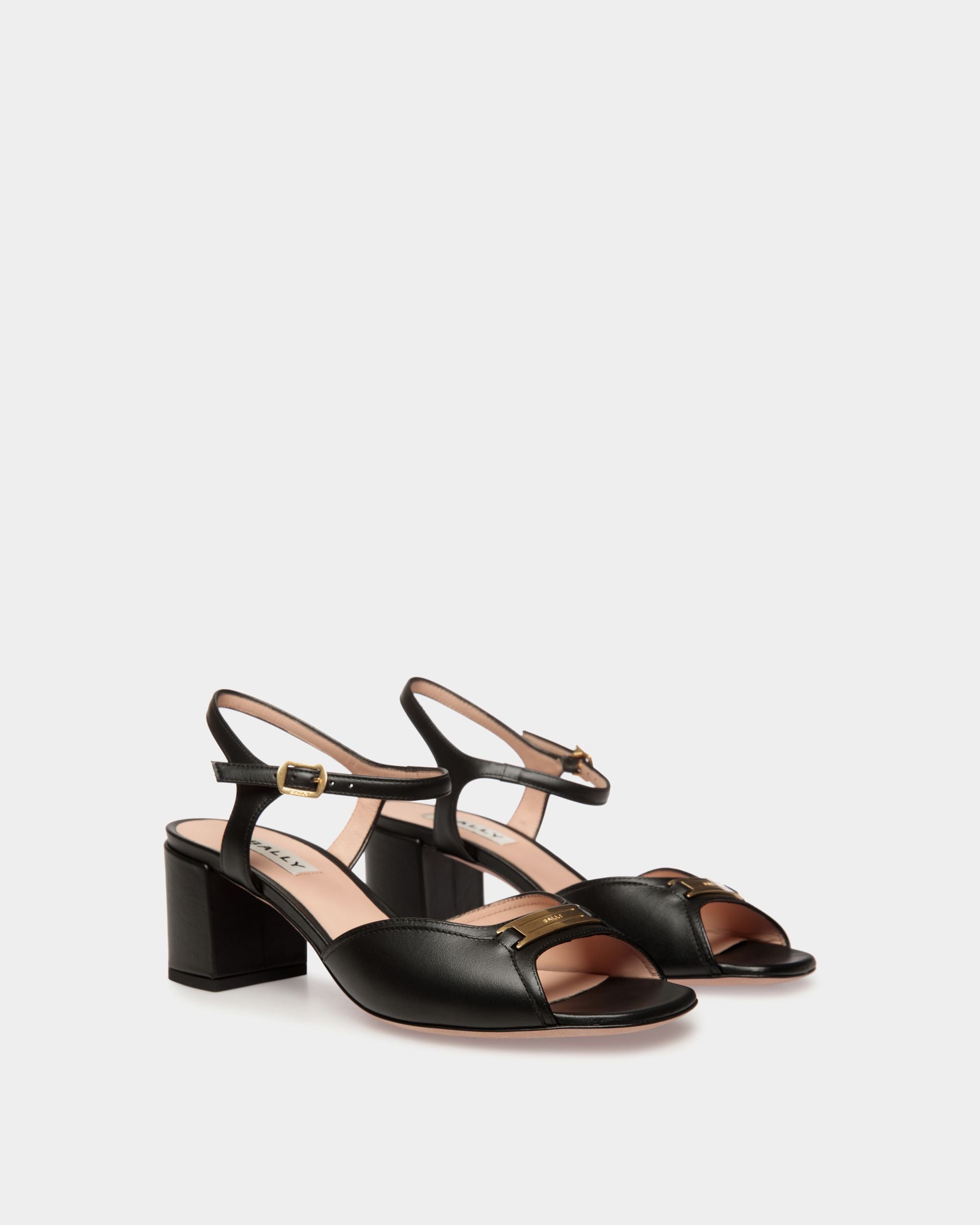 Deco Sandale Aus Schwarzem Leder - Damen - Bally - 03