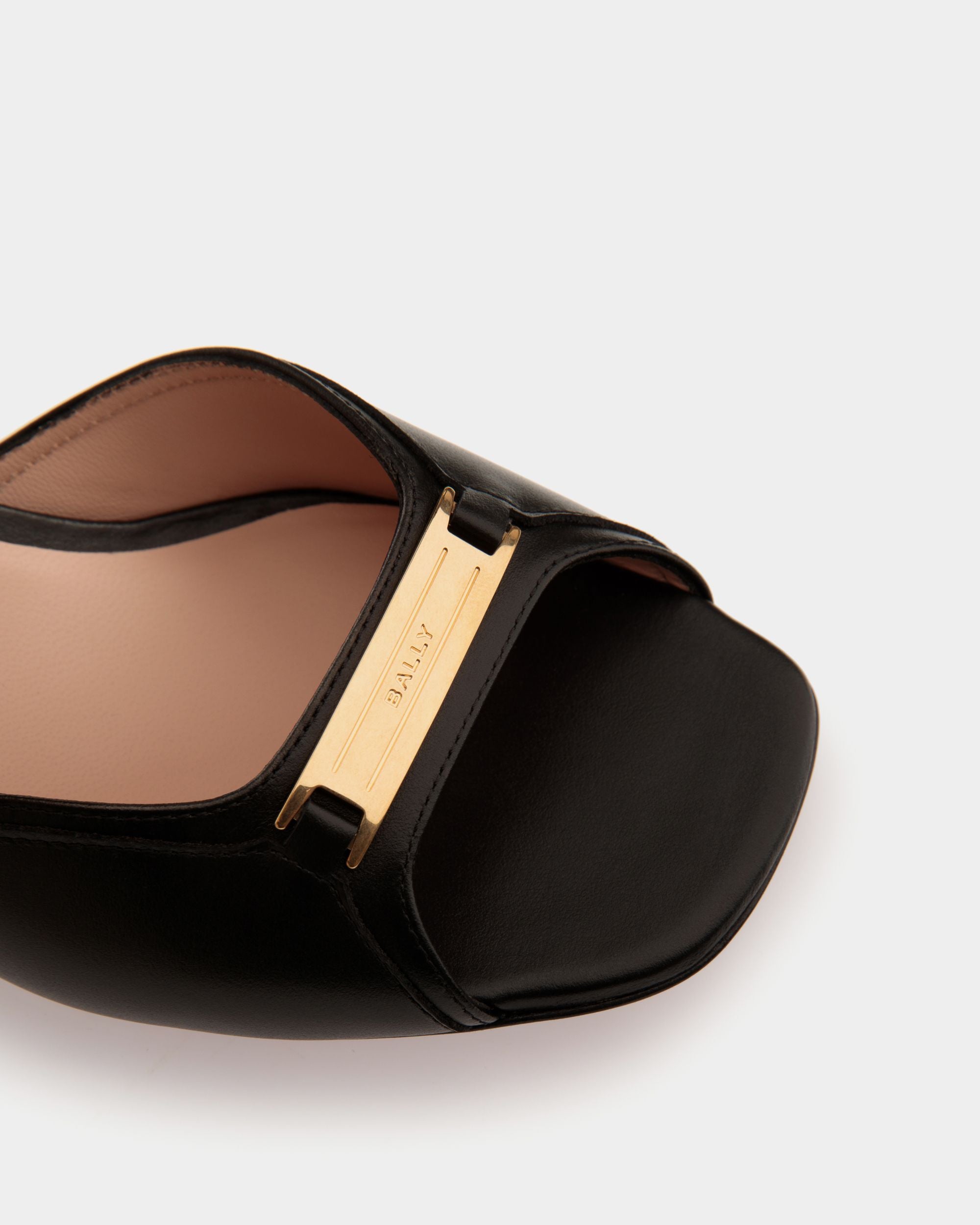 Deco Sandale Aus Schwarzem Leder - Damen - Bally - 06
