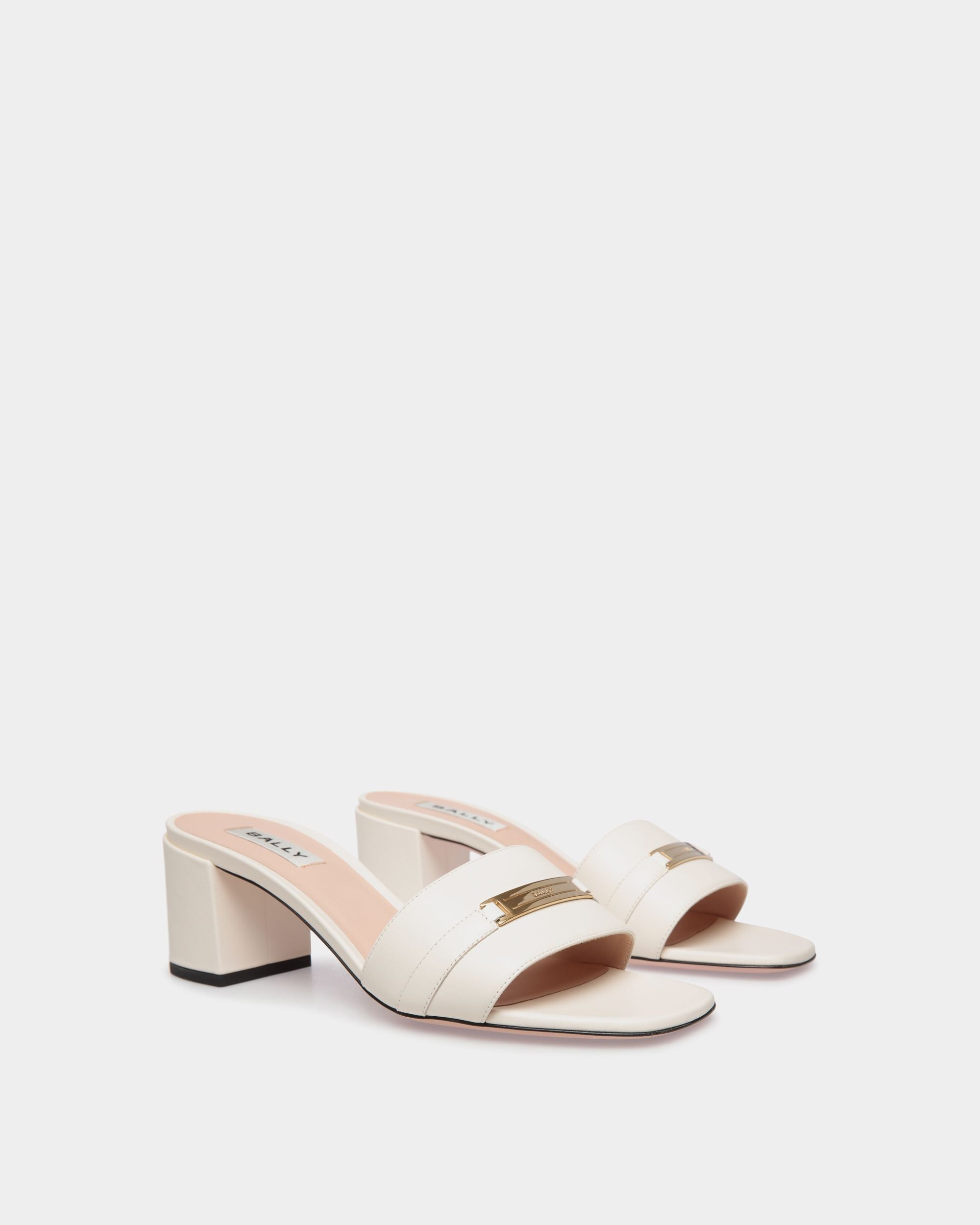 Sandalo Deco In Pelle Bianca - Donna - Bally - 02