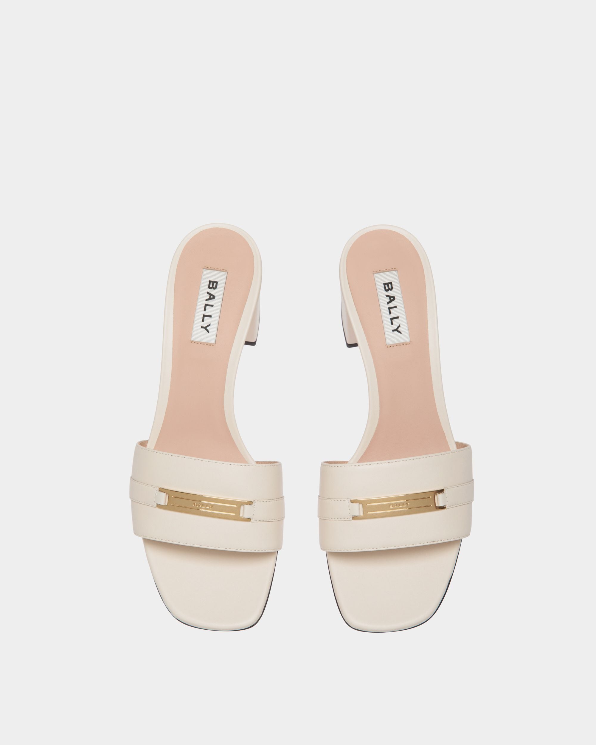 Sandalo Deco In Pelle Bianca - Donna - Bally - 04