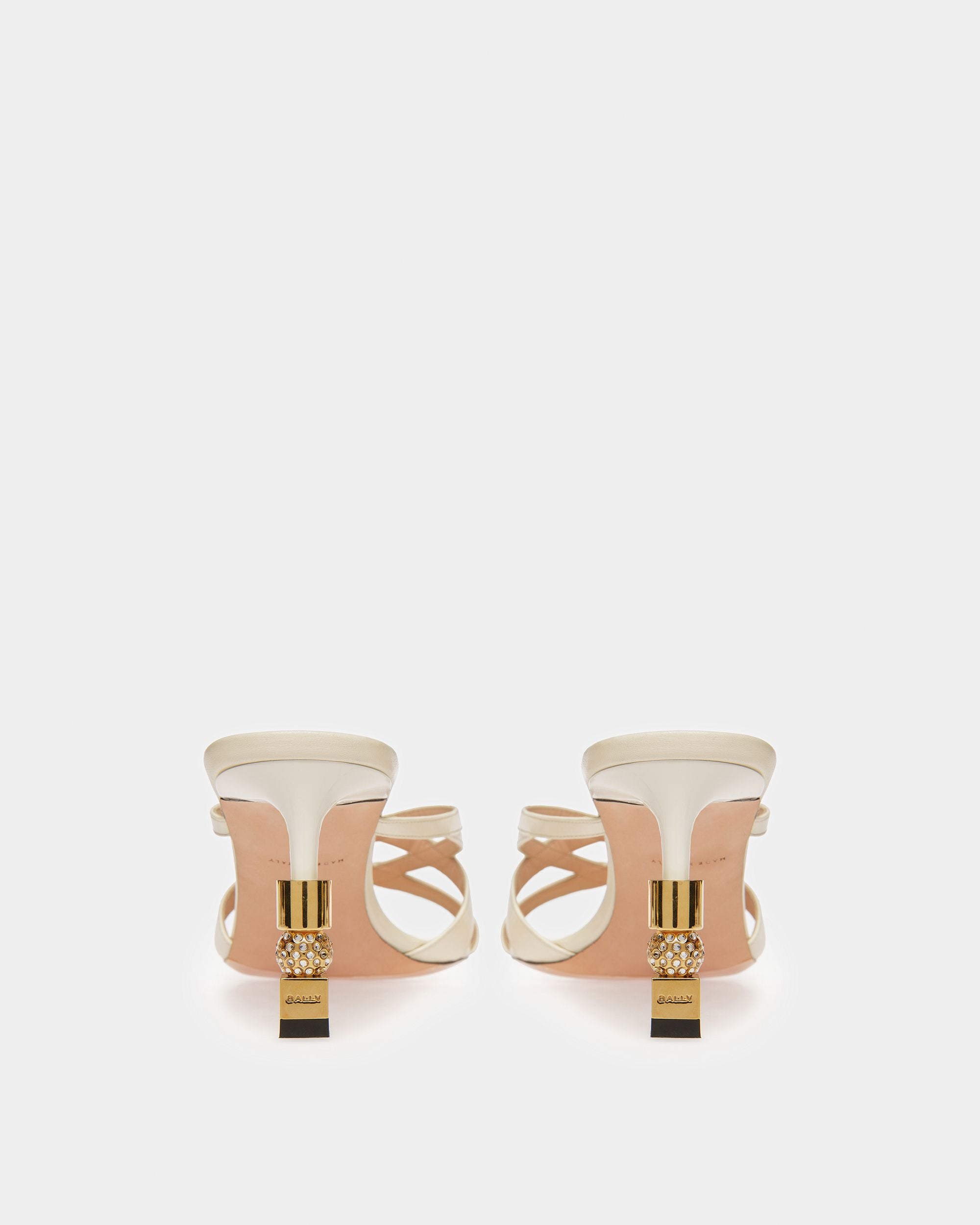 Sandale Mule Block En Cuir - Femme - Bally - 04