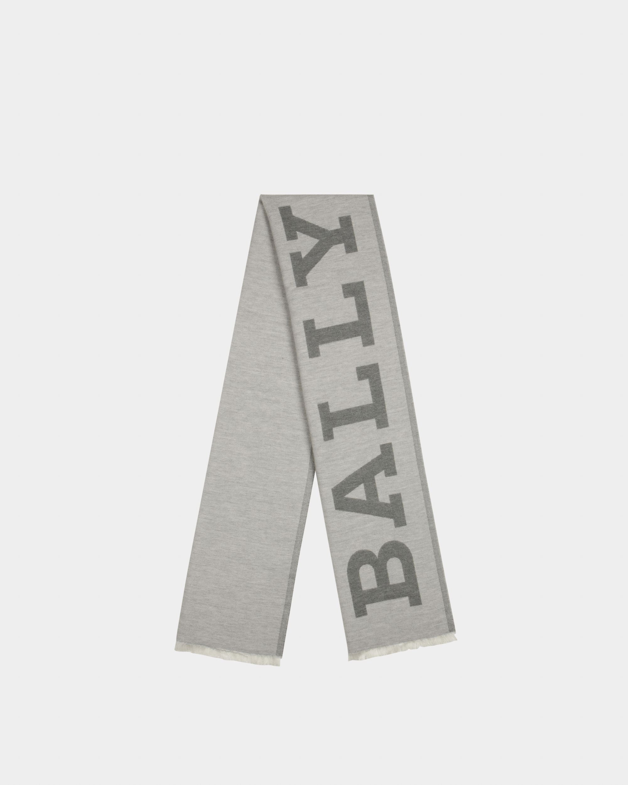 Grauer Schal Aus Wollmischgewebe - Damen - Bally - 01