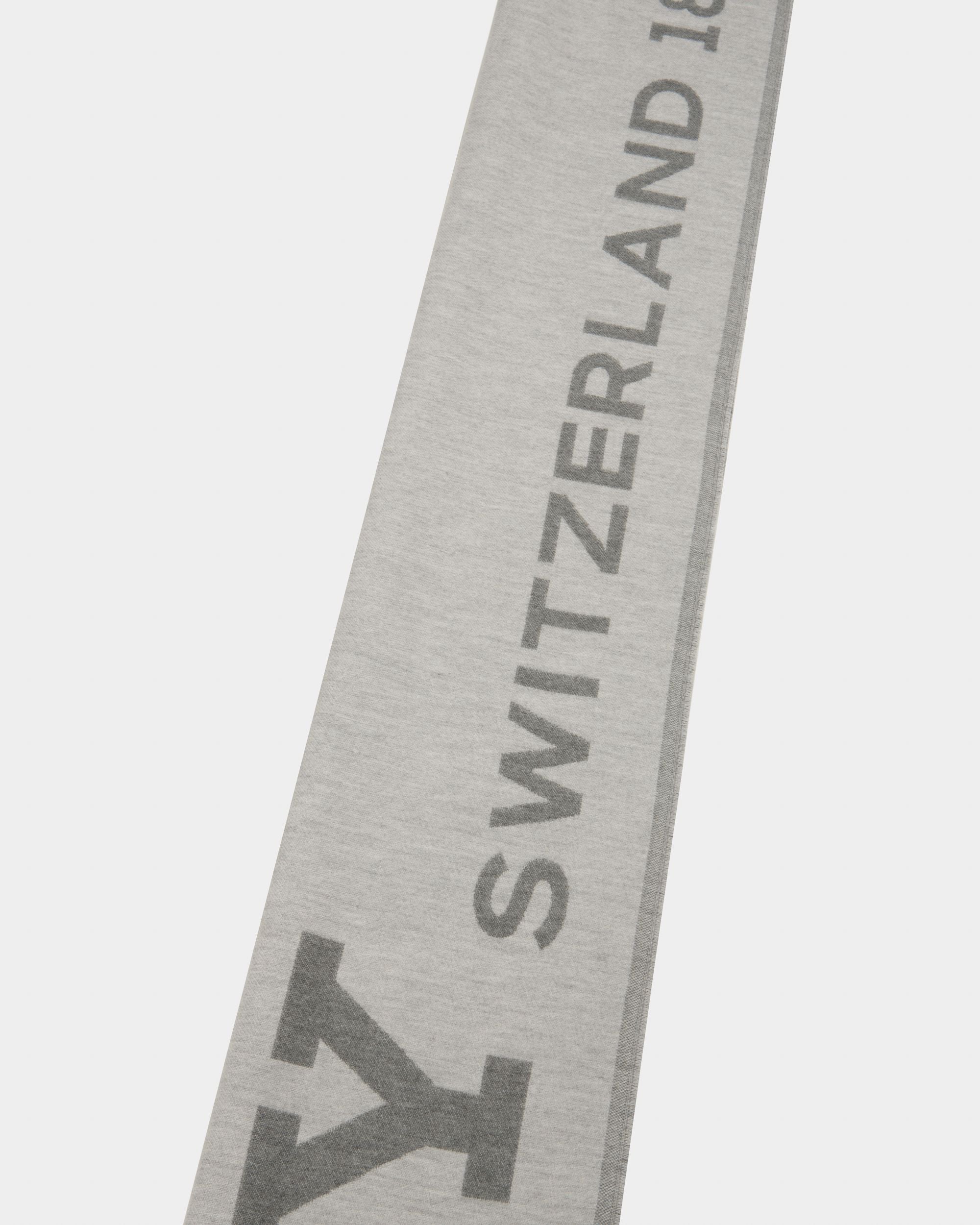 Grauer Schal Aus Wollmischgewebe - Damen - Bally - 02