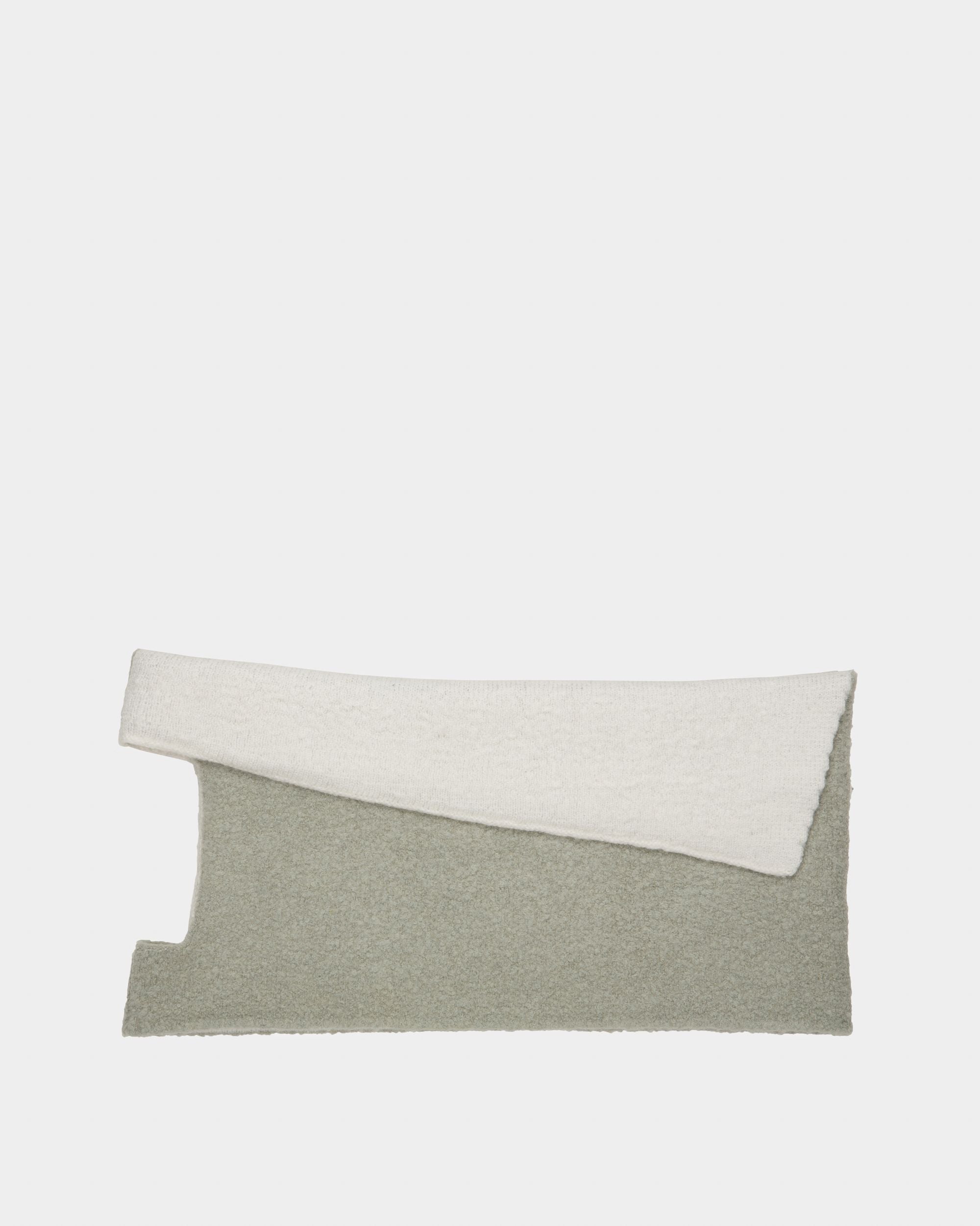 Schal Aus Grauem Und Elfenbeinfarbenem Wollmischgewebe - Damen - Bally - 01