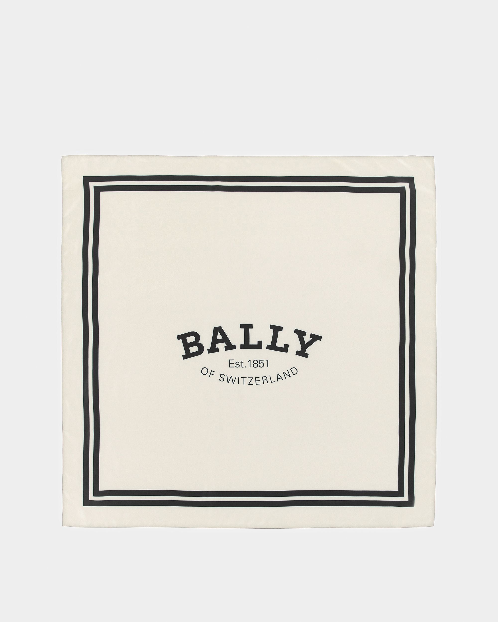Bedrucktes Carré Aus Seide In Schwarz - Damen - Bally - 02
