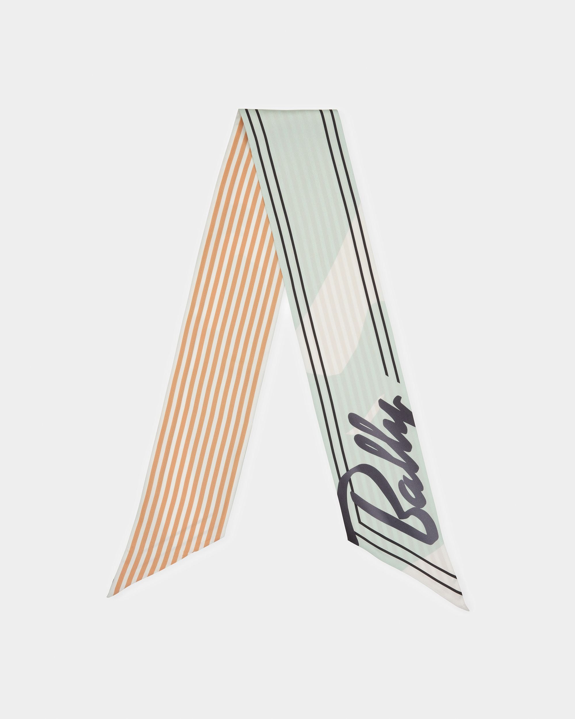 Foulard Bandeau Imprimé Bleu - Femme - Bally - 03