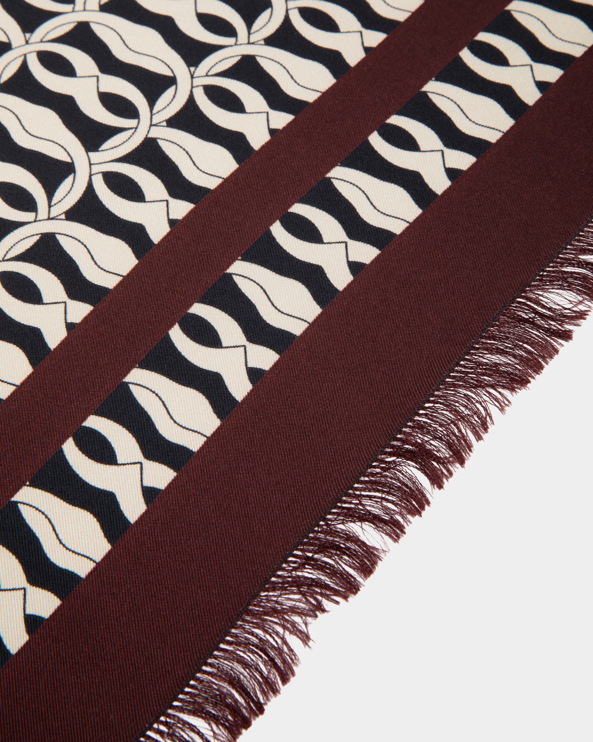Foulard Aus Seide In Andorra Mit Emblem-Print - Damen - Bally - 02