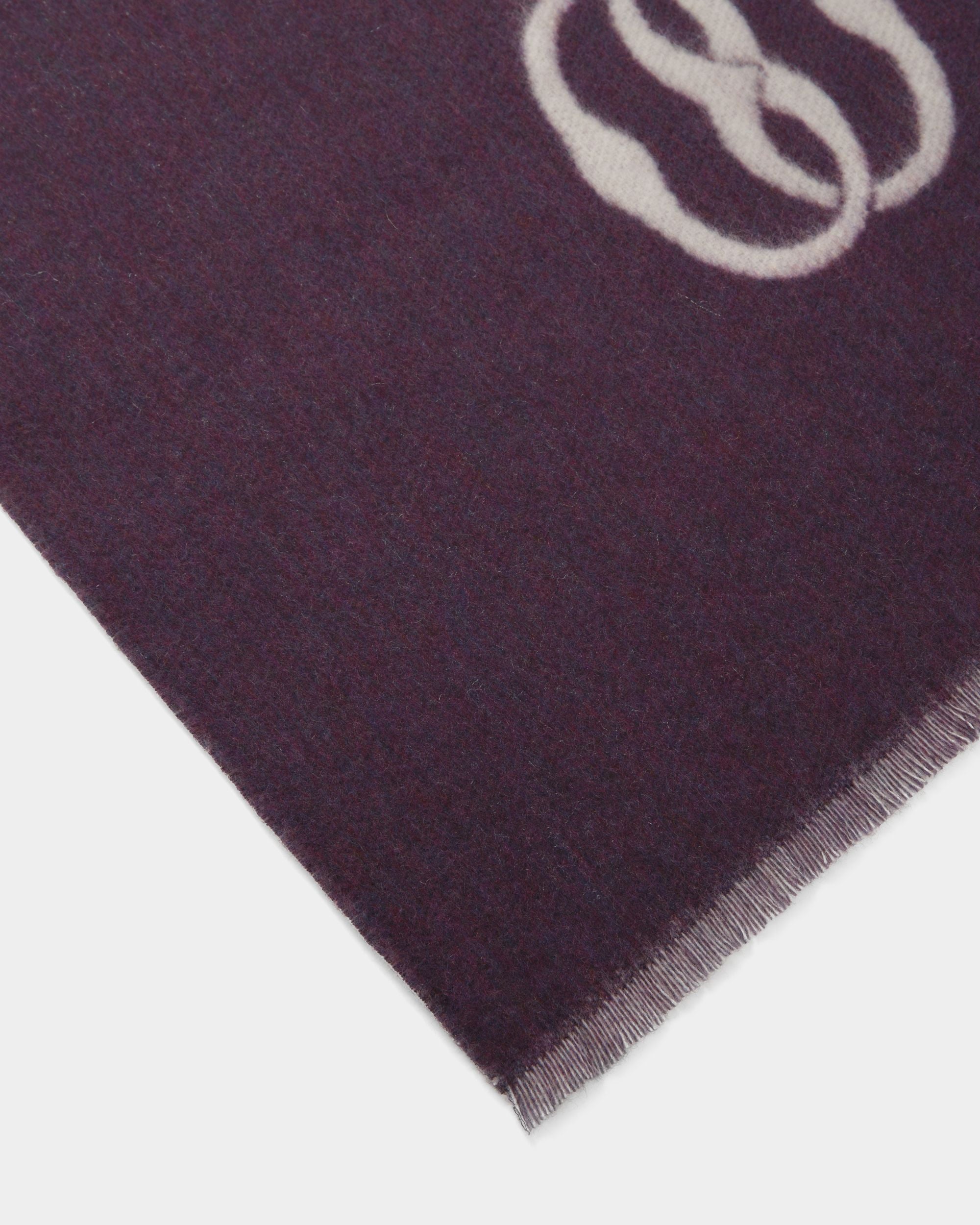 Foulard Emblem In Tessuto Color Orchidea E Bianco Cipria - Donna - Bally - 03