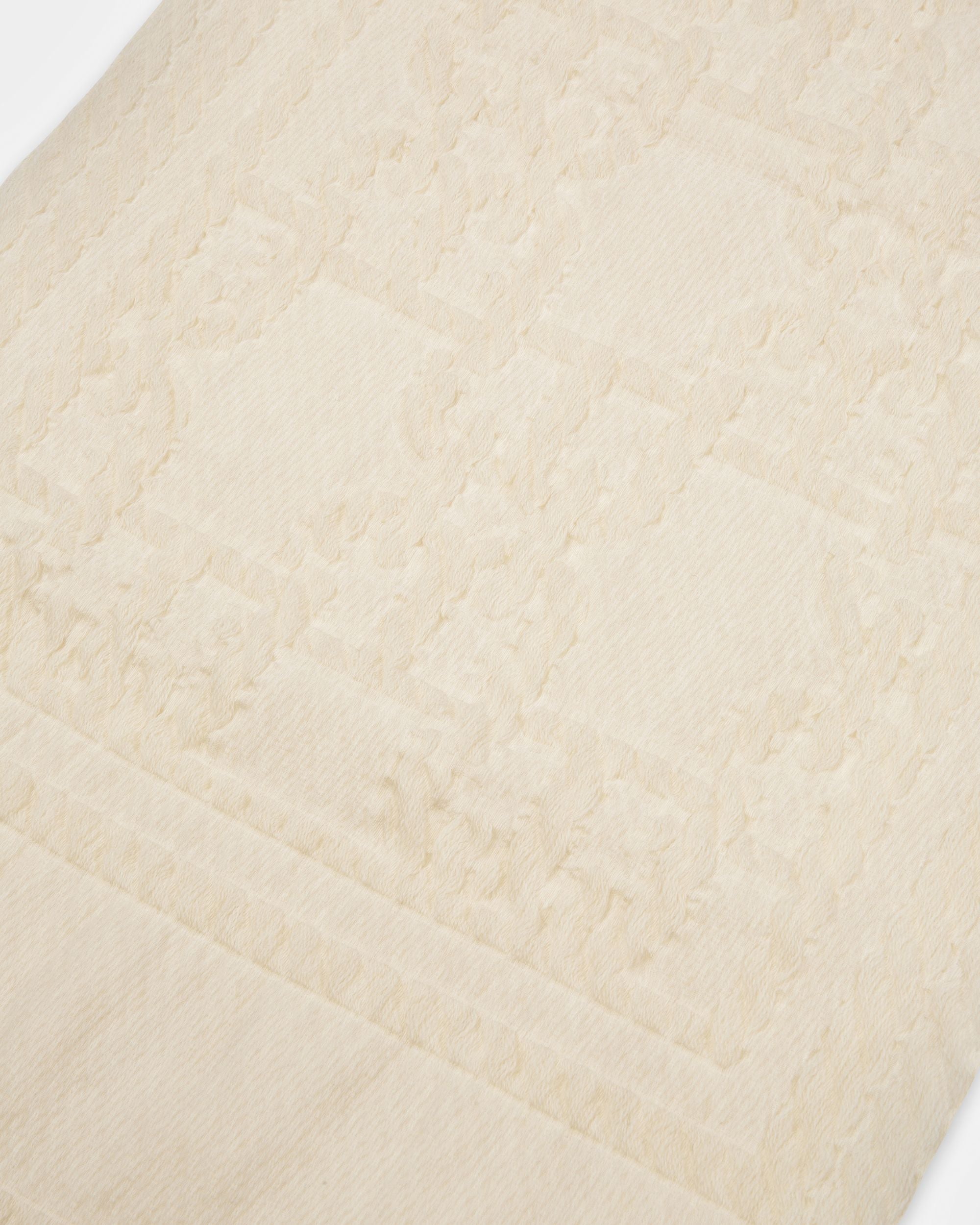 Sciarpa Jacquard In Lana E Seta Avorio - Donna - Bally - 02