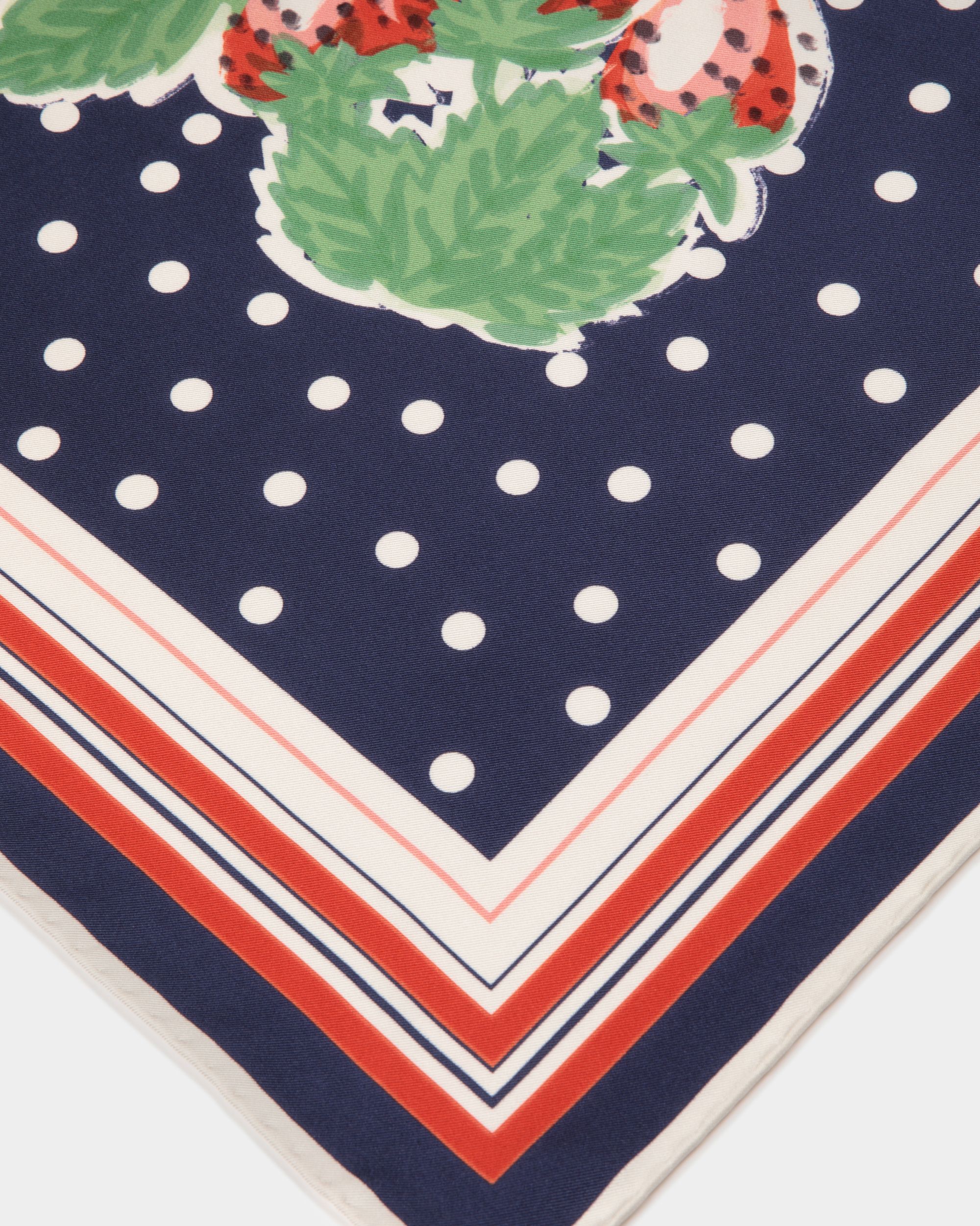 Foulard In Seta Con Stampa Strawberry - Donna - Bally - 03