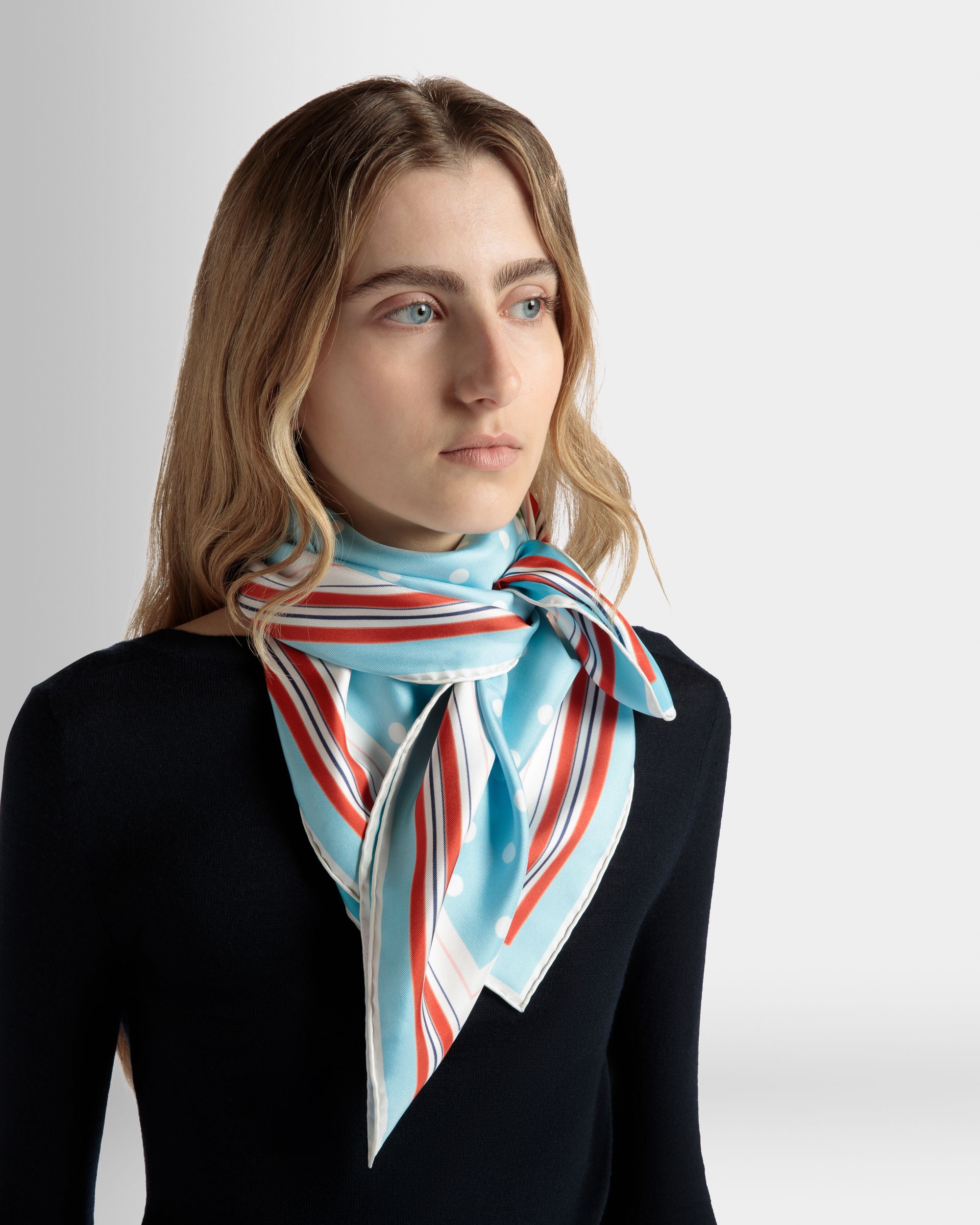 Foulard En Soie Imprimée Strawberry - Femme - Bally - 02