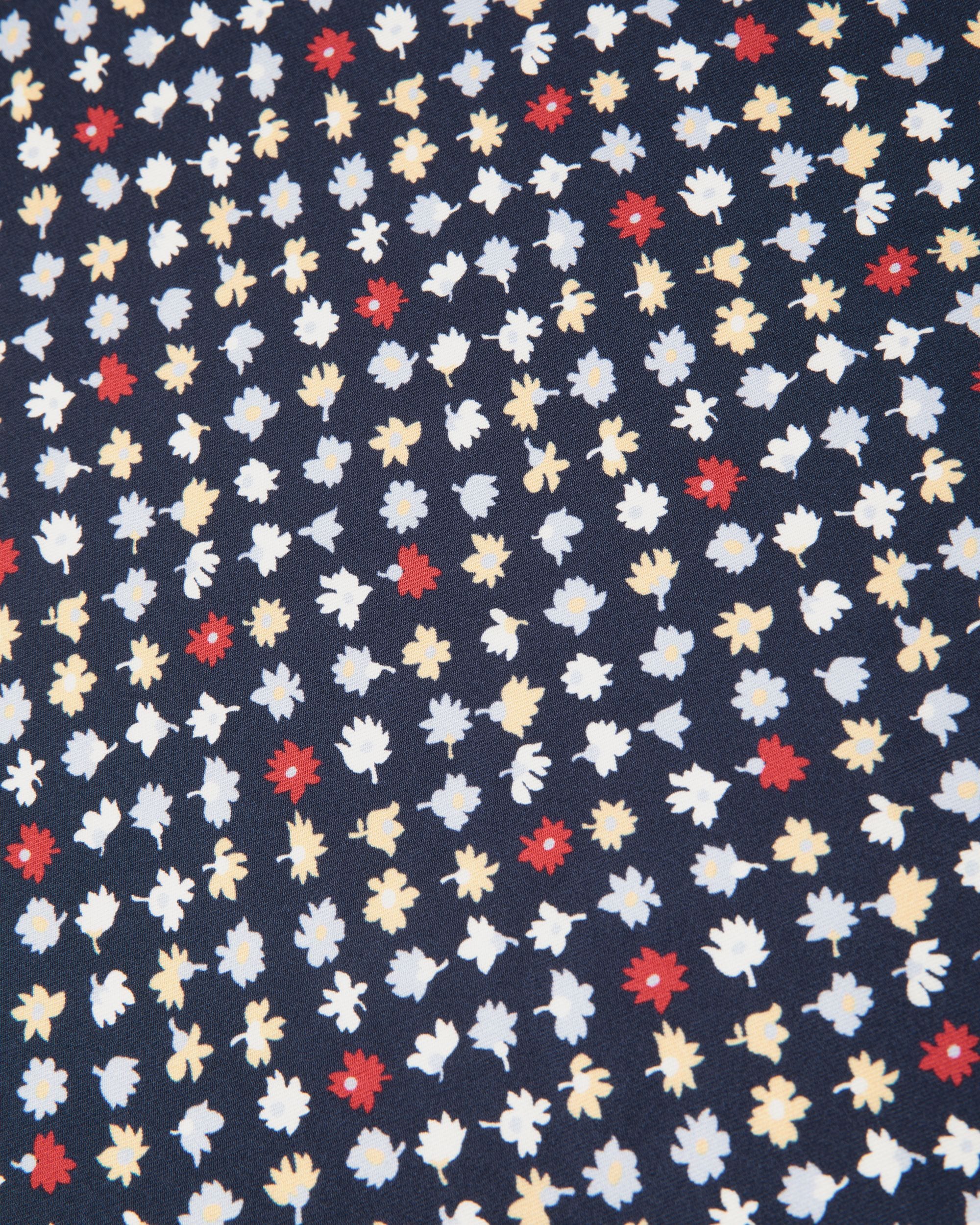 Sciarpa In Seta Con Microfiori Navy Blue - Donna - Bally - 03
