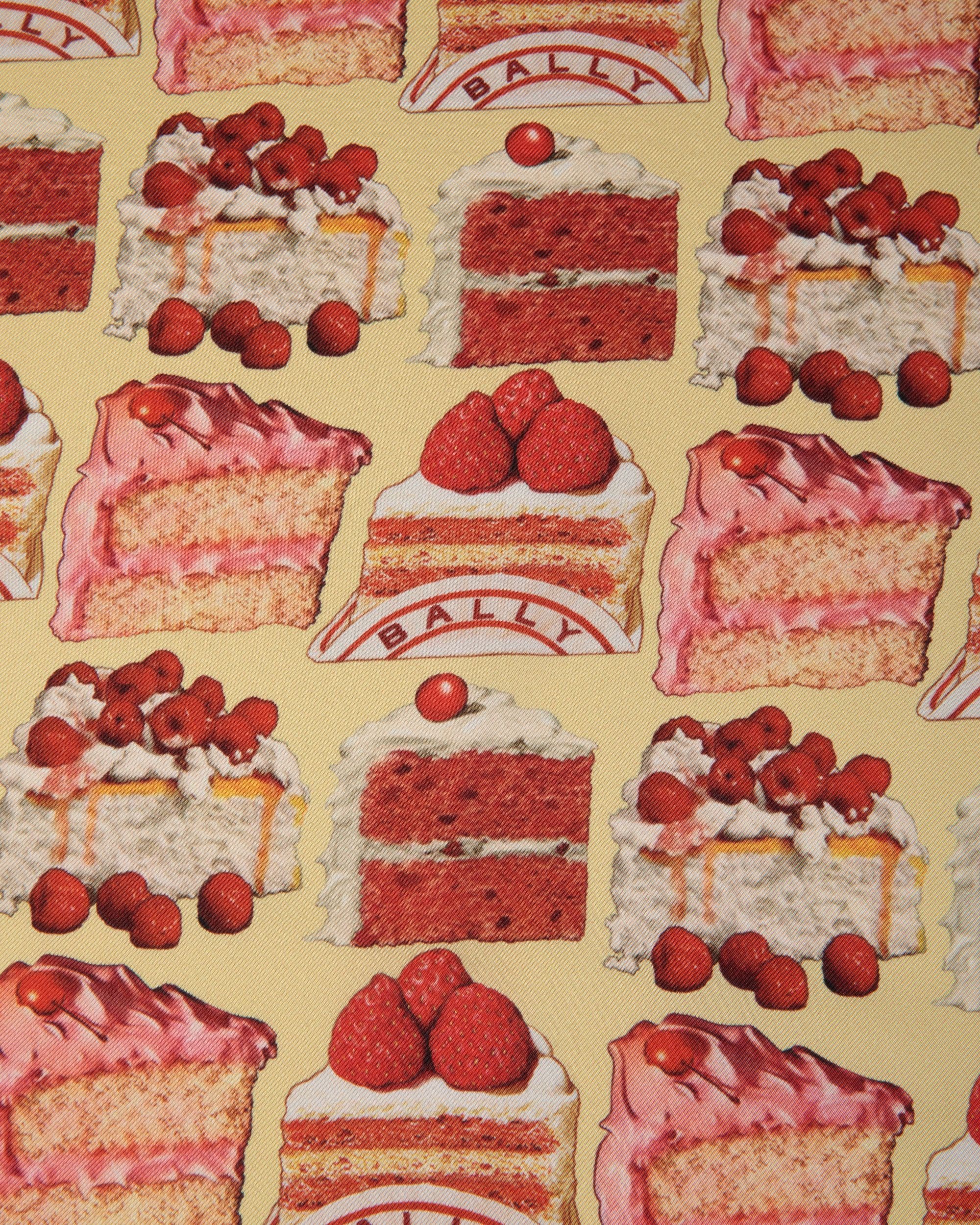 Foulard In Seta Color Cream Con Stampa Bally Cake - Donna - Bally - 03